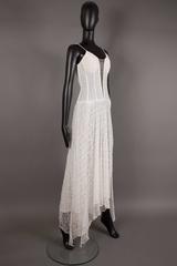 La Perla corseted white web lace evening dress, circa 1990s
