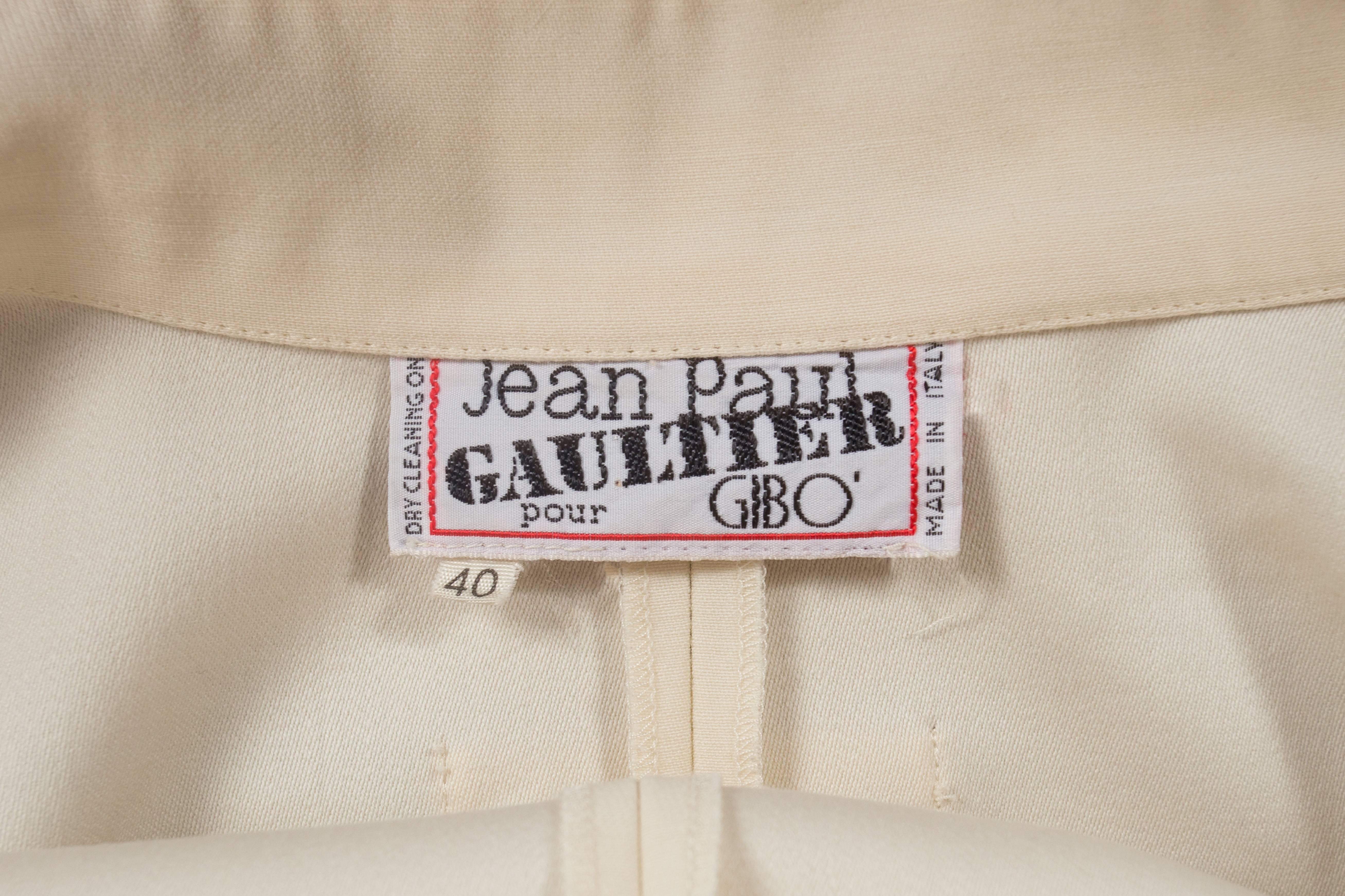 Jean Paul Gaultier ivory jodhpur jumpsuit, circa 1987 3