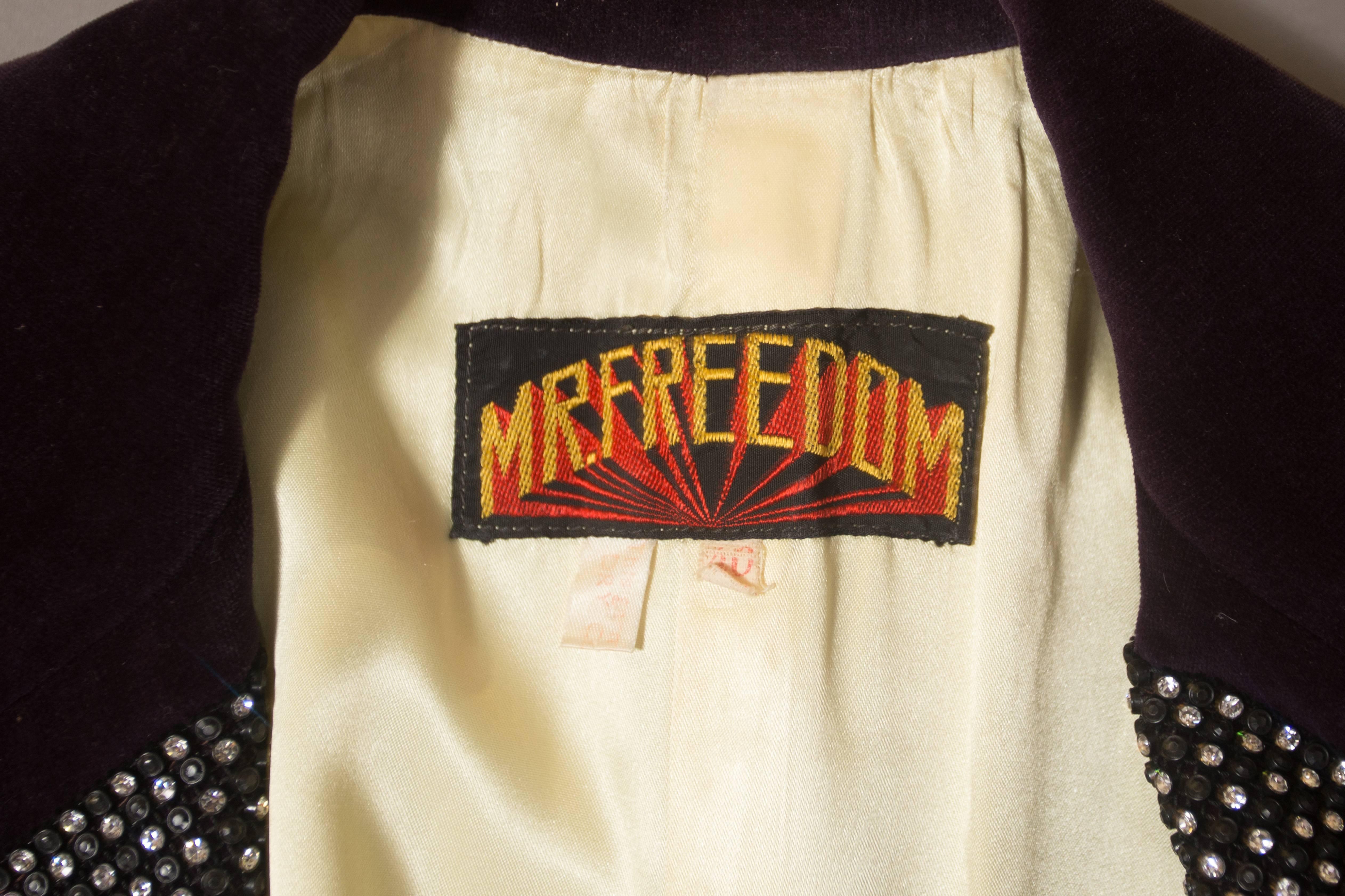 Mr Freedom velvet suit with rhinestone trim, circa 1969  4