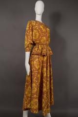 Janice Wainwright silk pantsuit, circa 1970