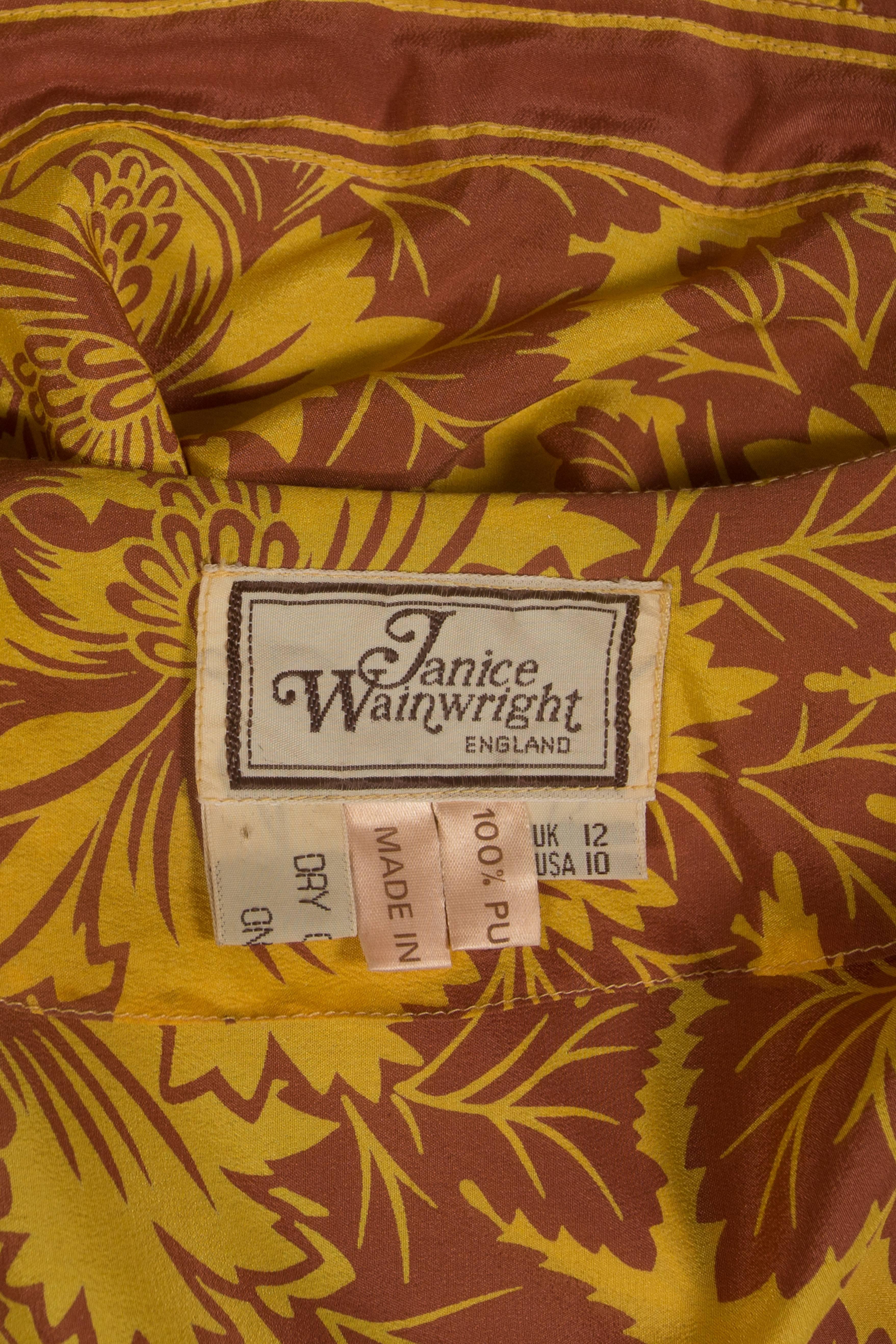 Janice Wainwright silk pantsuit, circa 1970 3