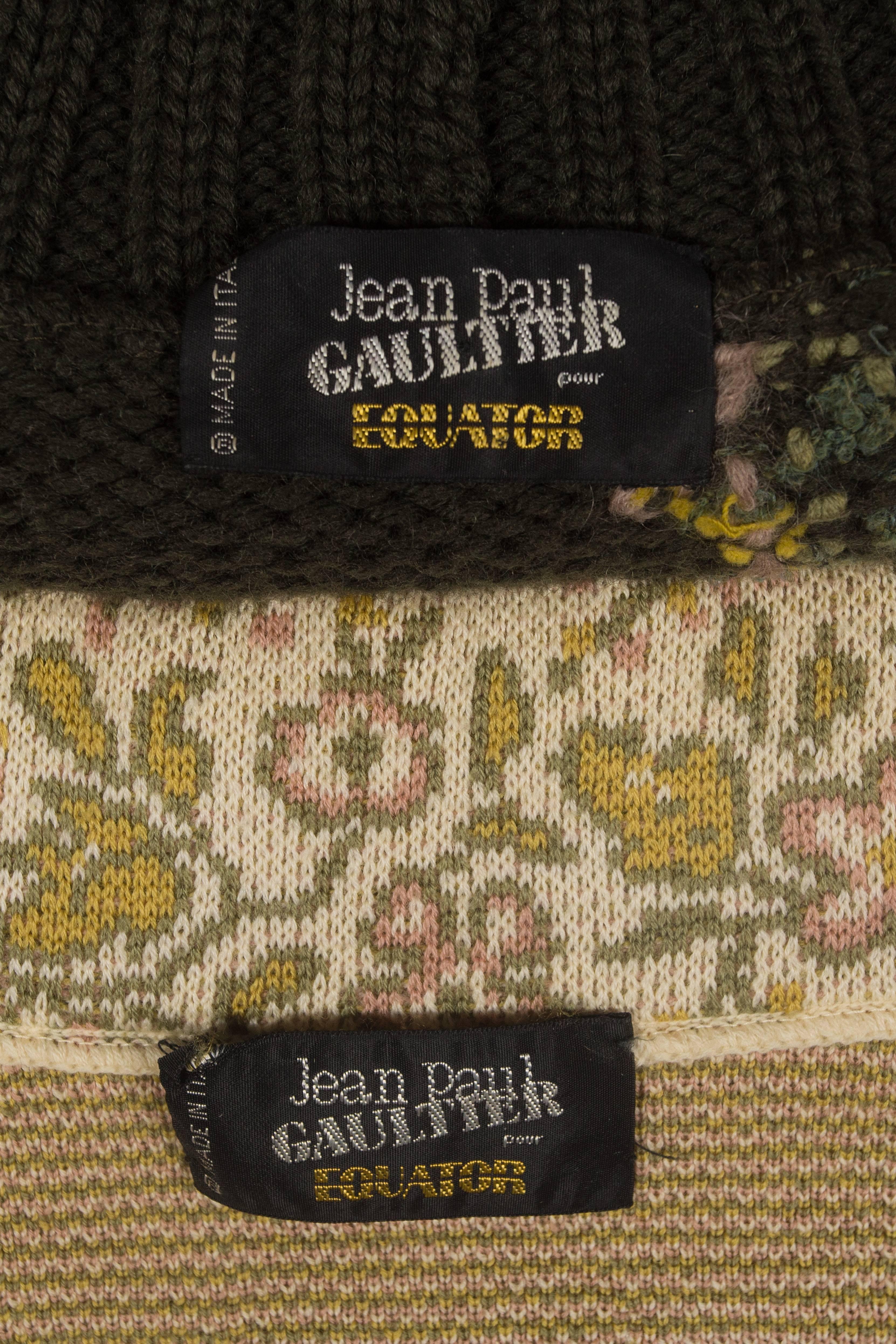 Jean Paul Gaultier knitted daytime ensemble, circa 1984 5