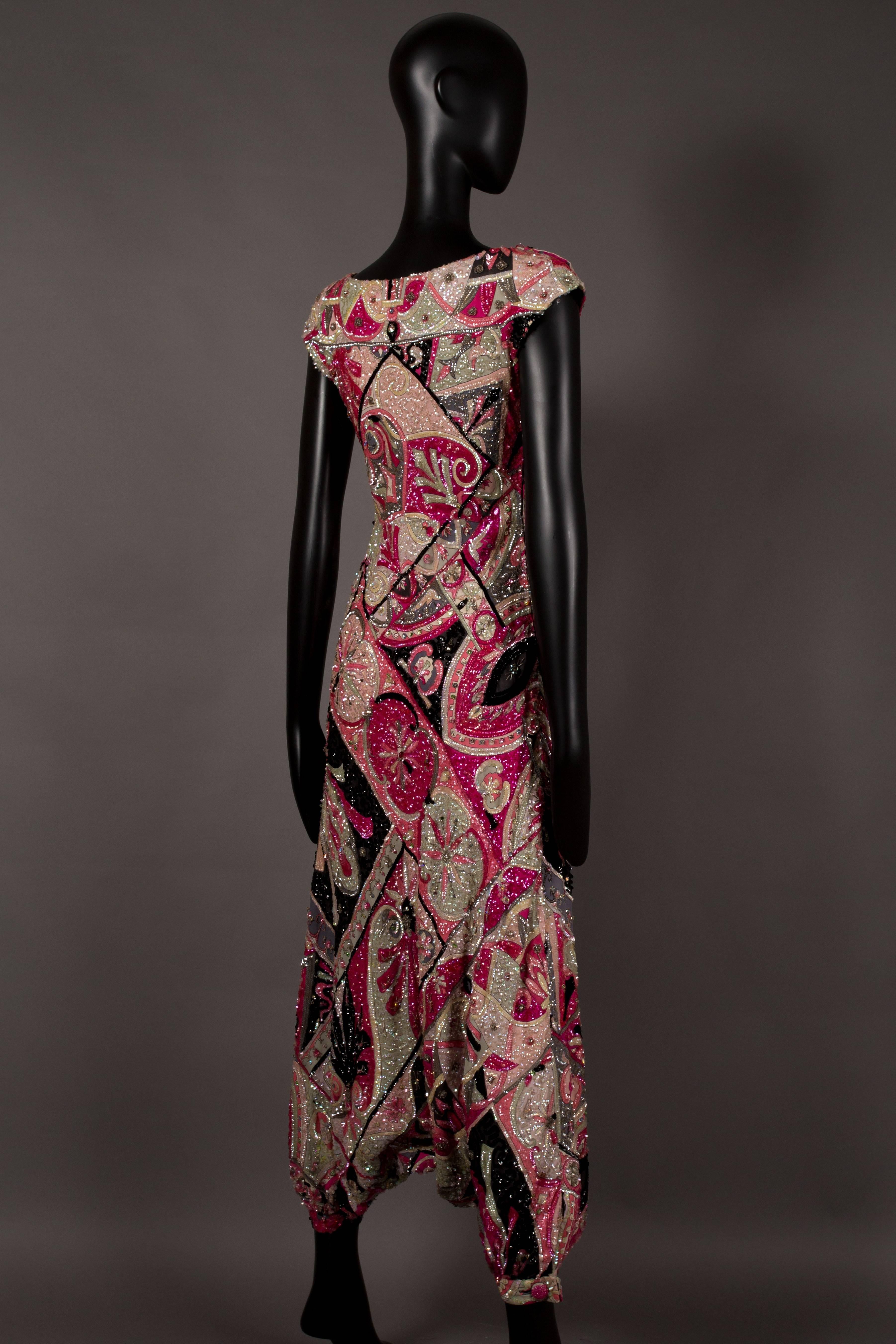 Emilio Pucci Haute Couture embellished harem jumpsuit, circa 1963 4