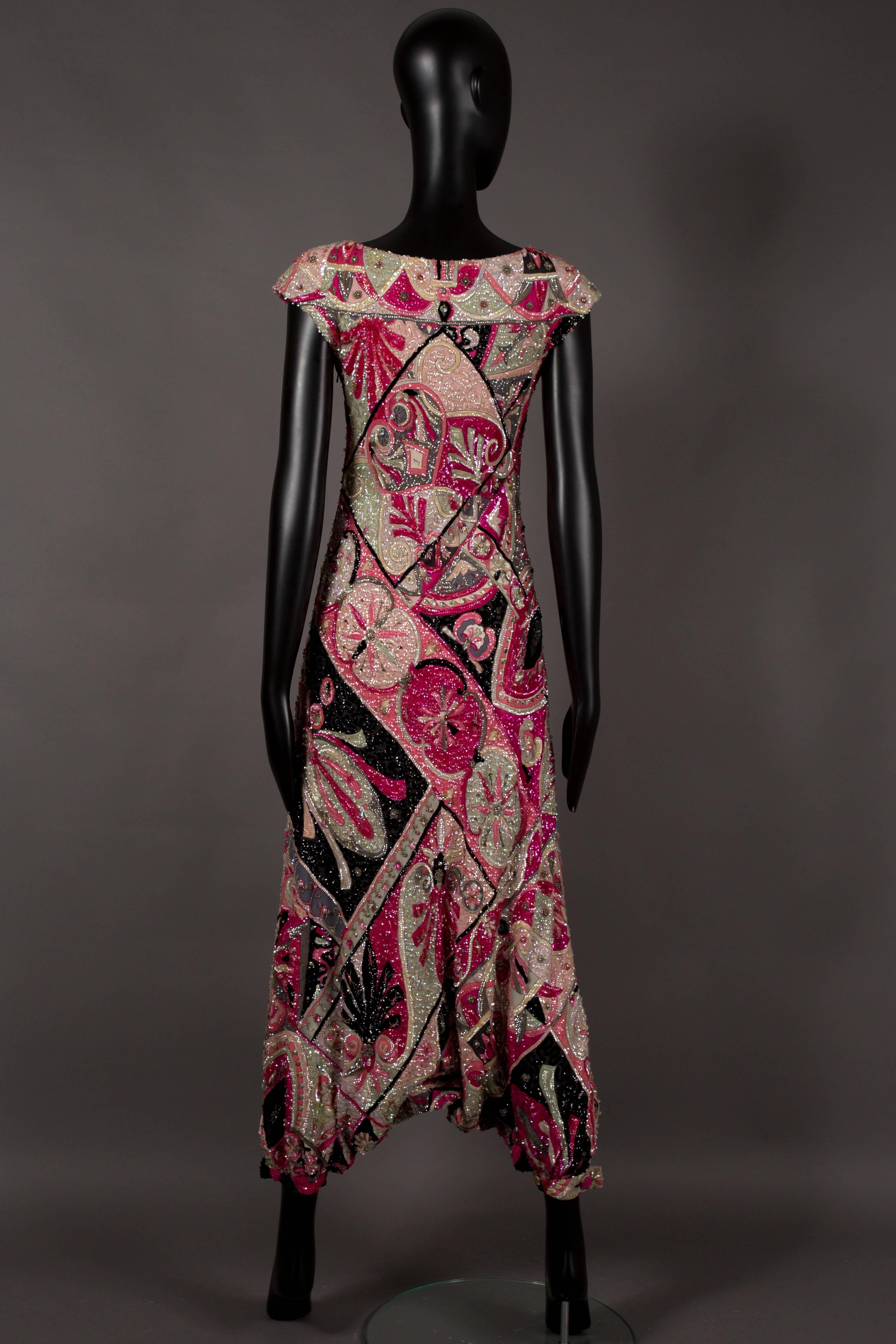 Women's Emilio Pucci Haute Couture embellished harem jumpsuit, circa 1963