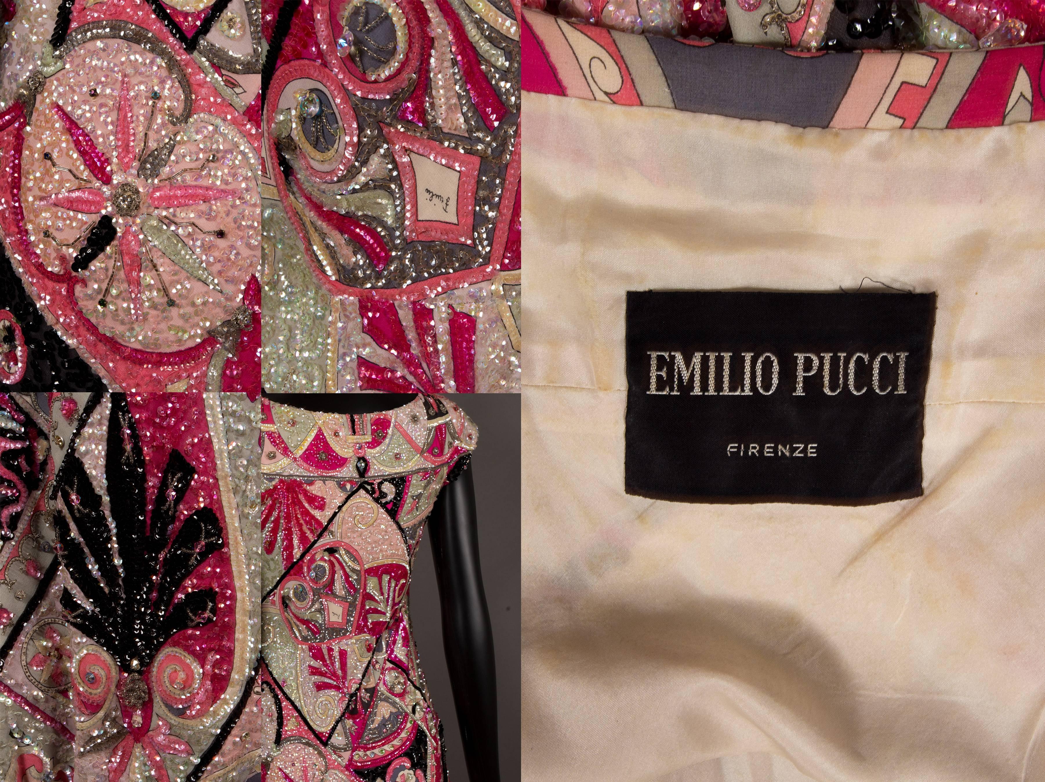 Emilio Pucci Haute Couture embellished harem jumpsuit, circa 1963 5