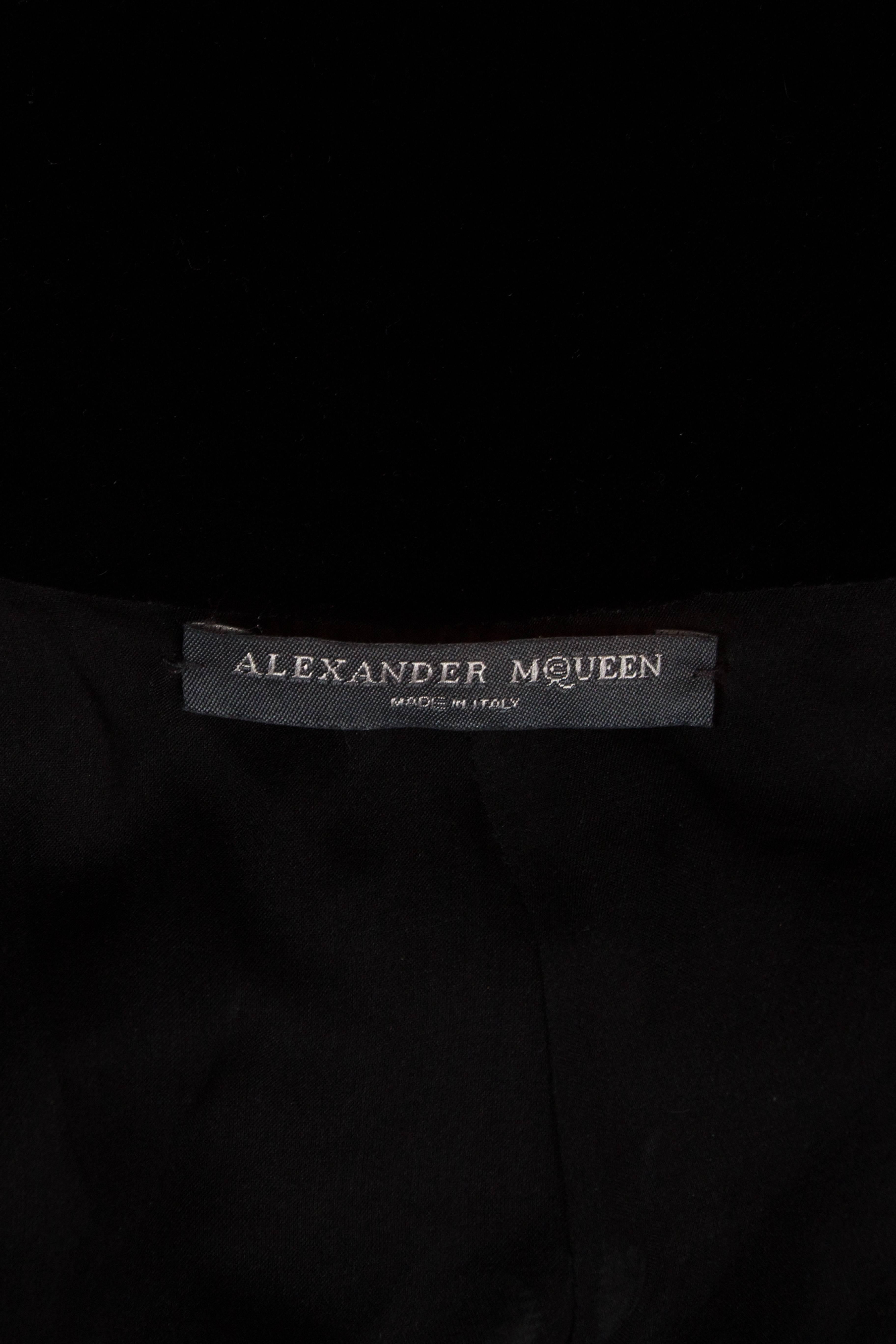 Alexander McQueen backless silk devore bias cut evening dress, circa 2004 3