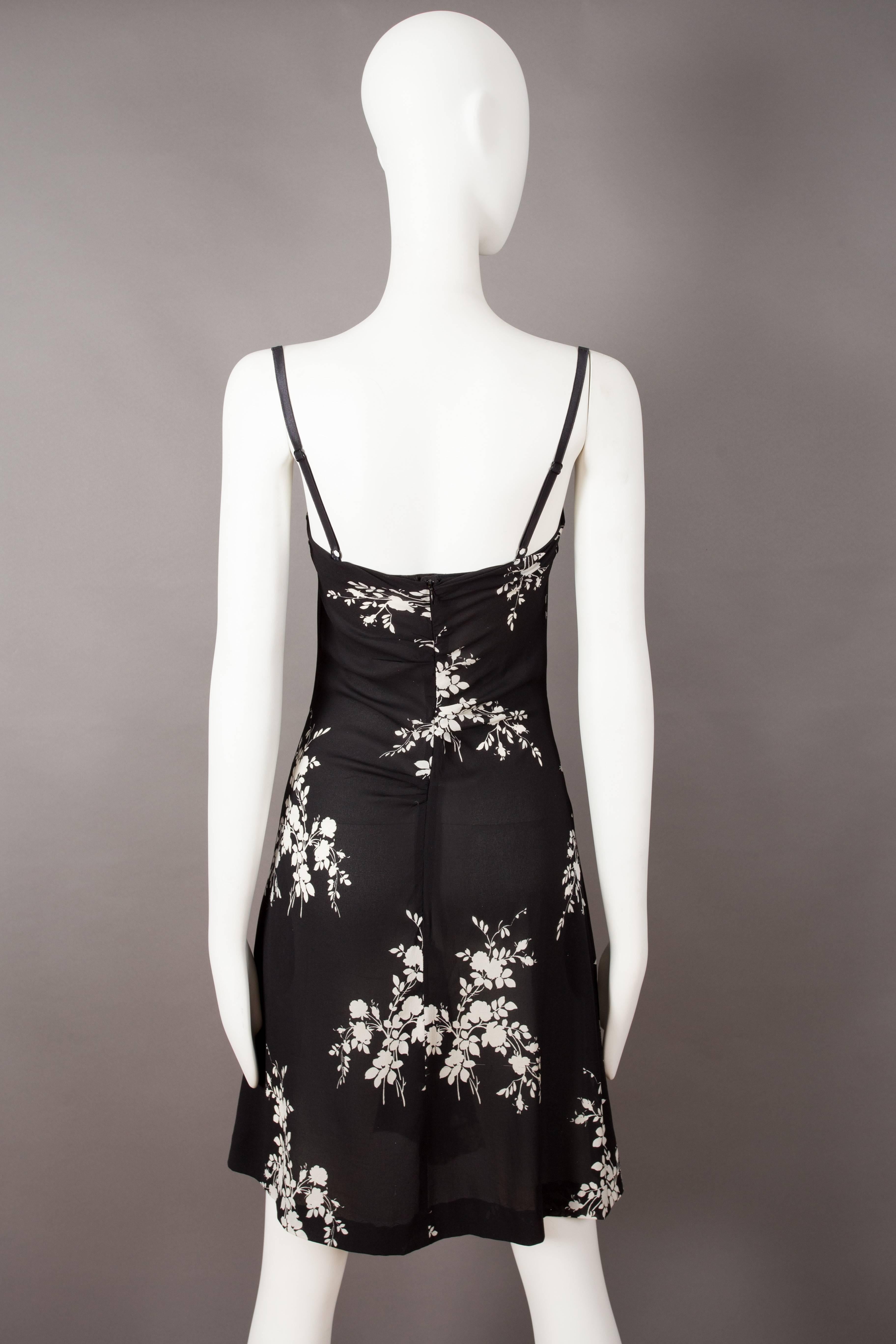 Women's Dolce & Gabbana silk slip dress with internal bra, circa 1997