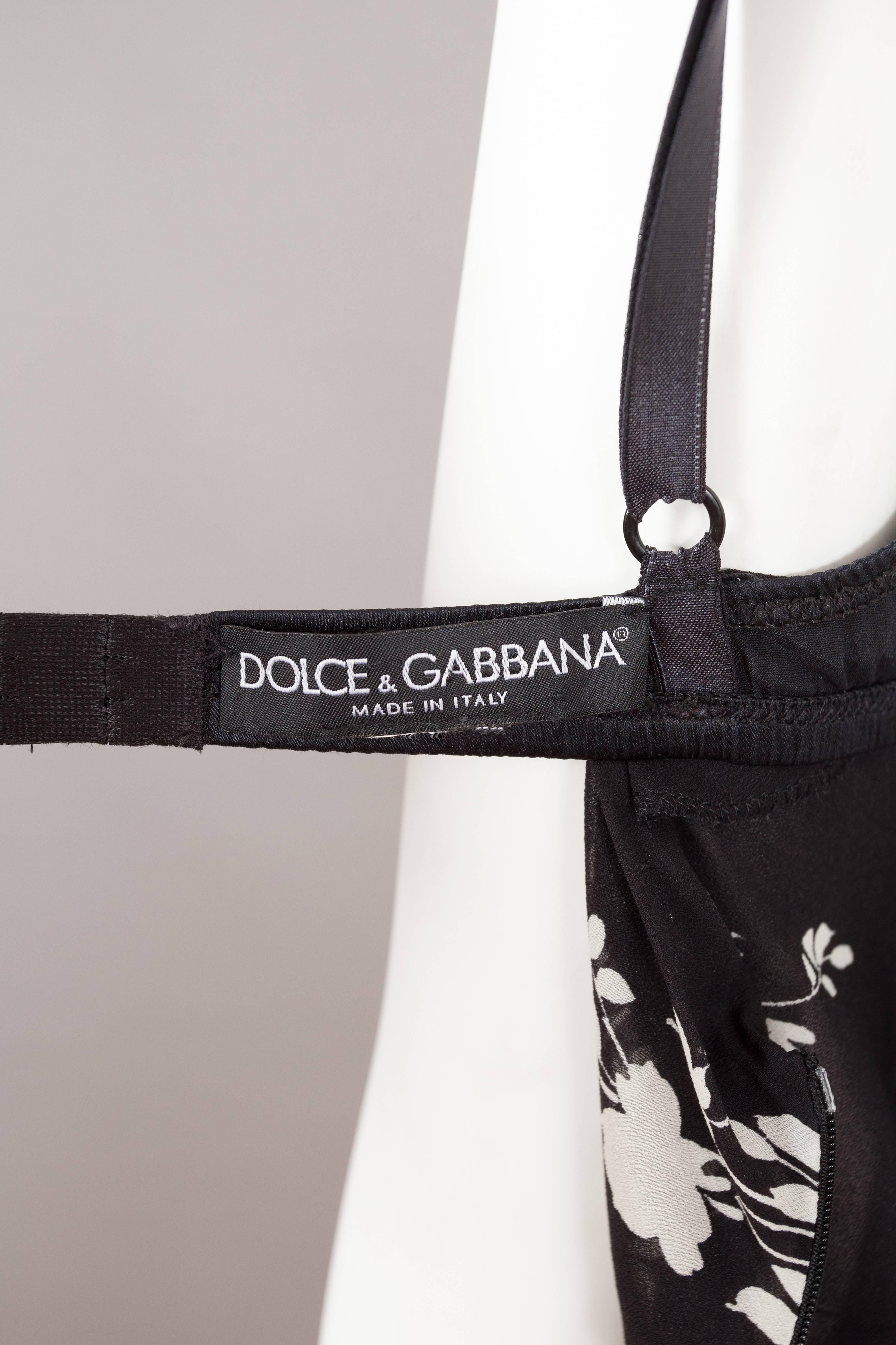 Dolce & Gabbana silk slip dress with internal bra, circa 1997 4