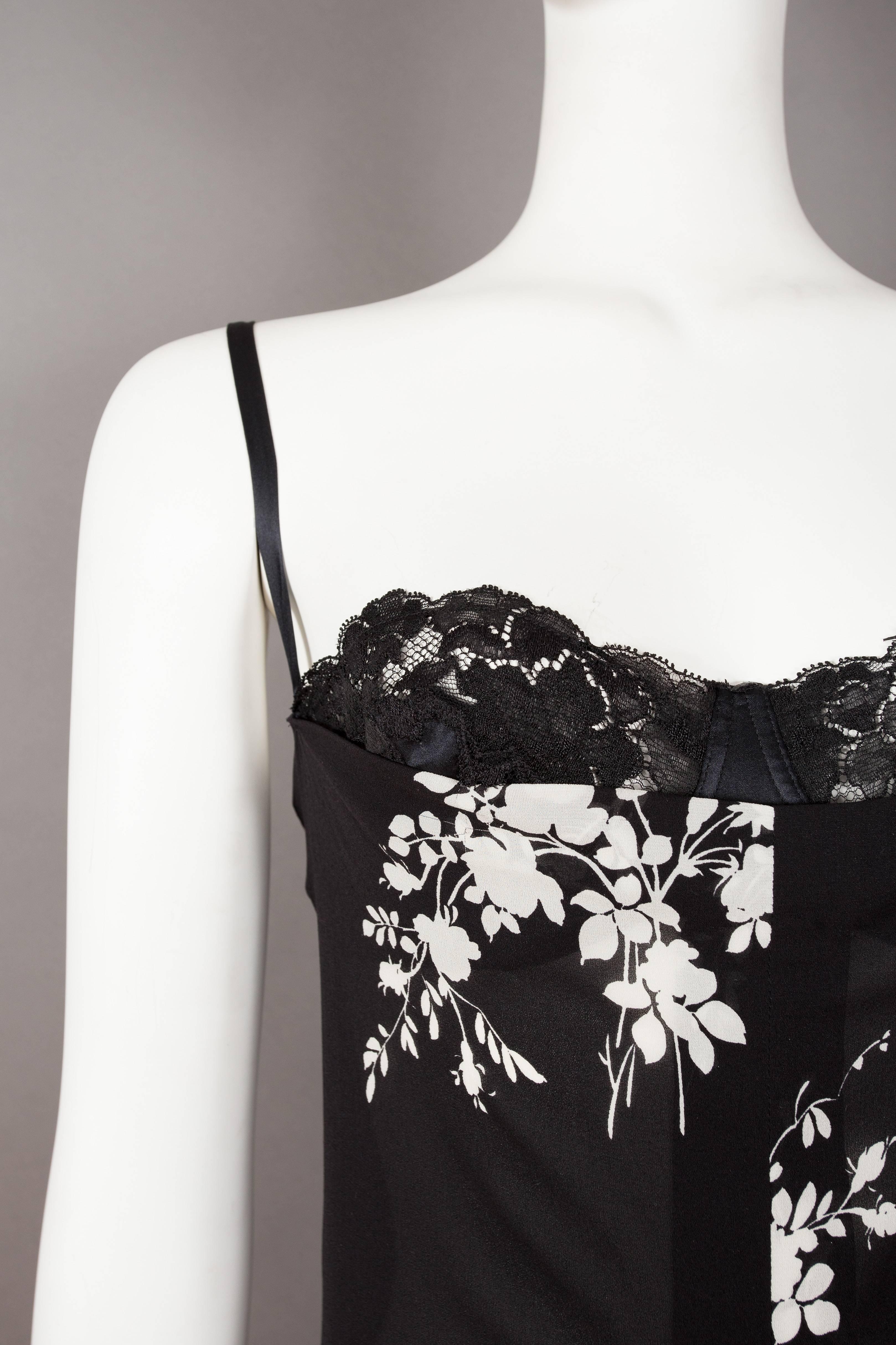 Dolce & Gabbana silk slip dress with internal bra, circa 1997 2