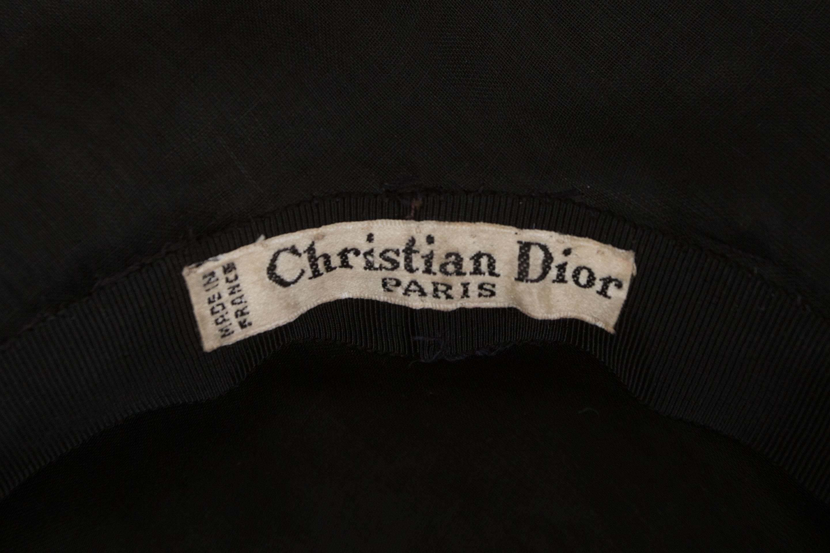 Christian Dior 'New Look' silk organza saucer hat, circa 1947 1