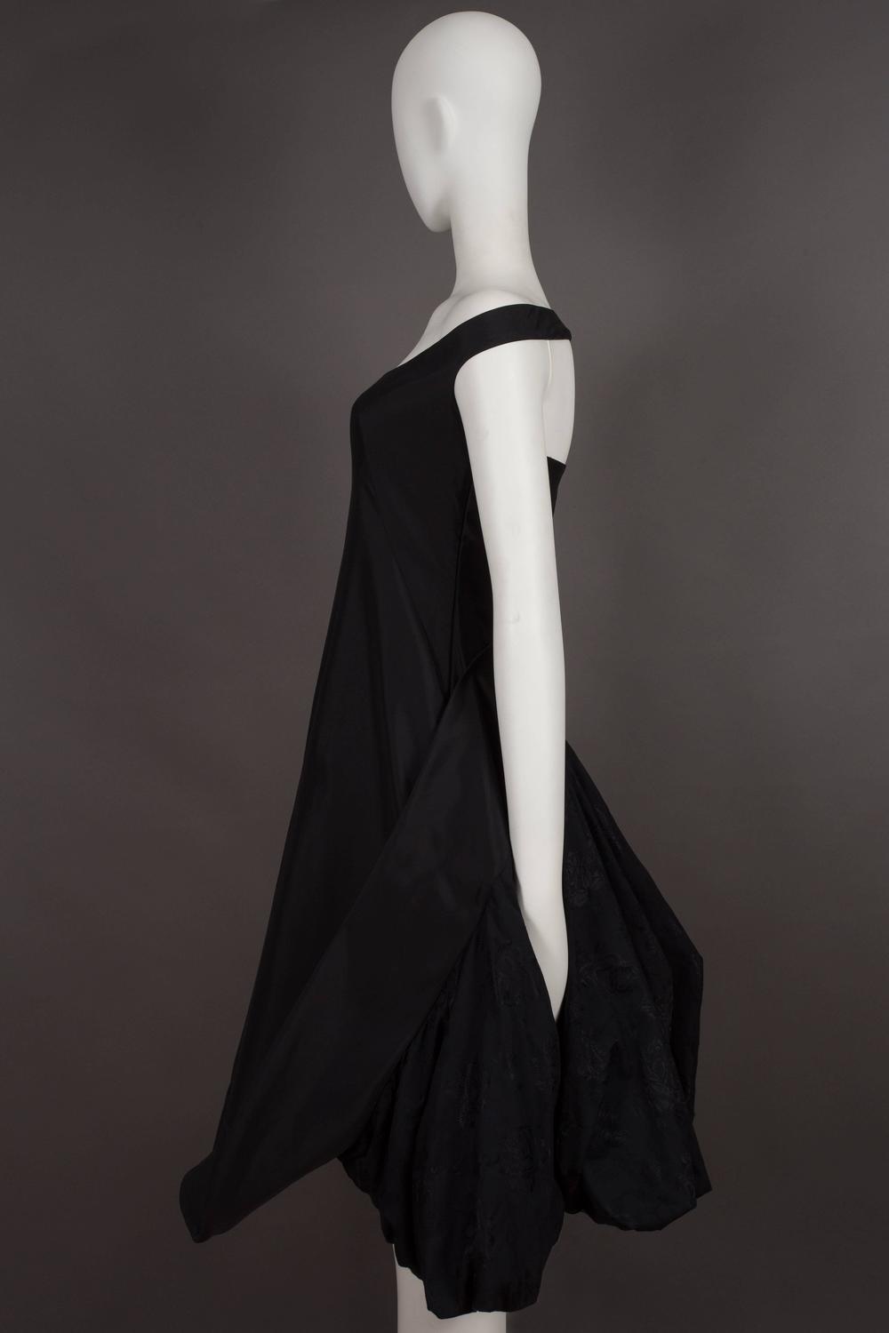 Alexander McQueen black cocktail dress with bustle, circa 2002 For Sale ...