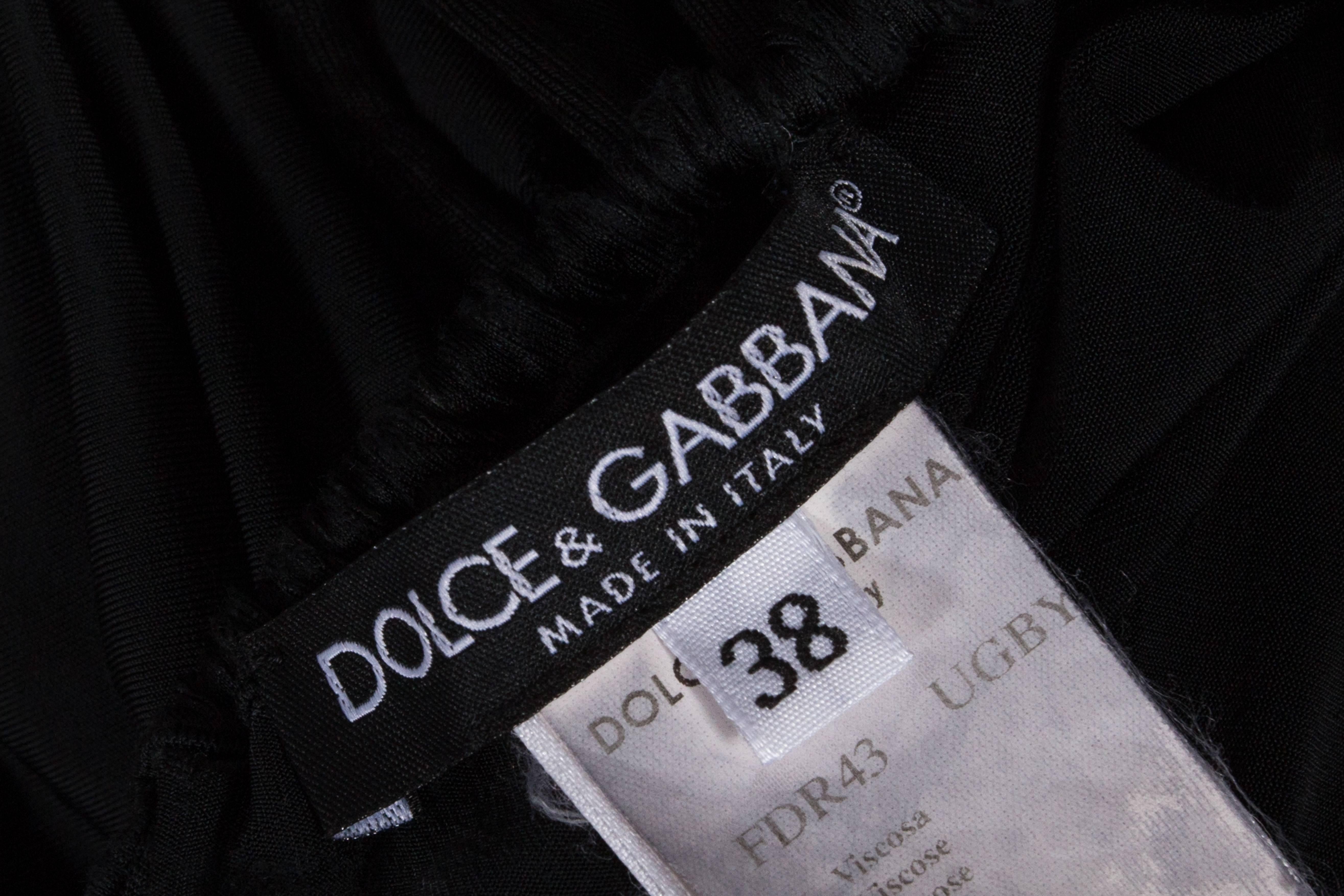 Dolce & Gabbana drawstring jersey mini dress, circa 2003 4