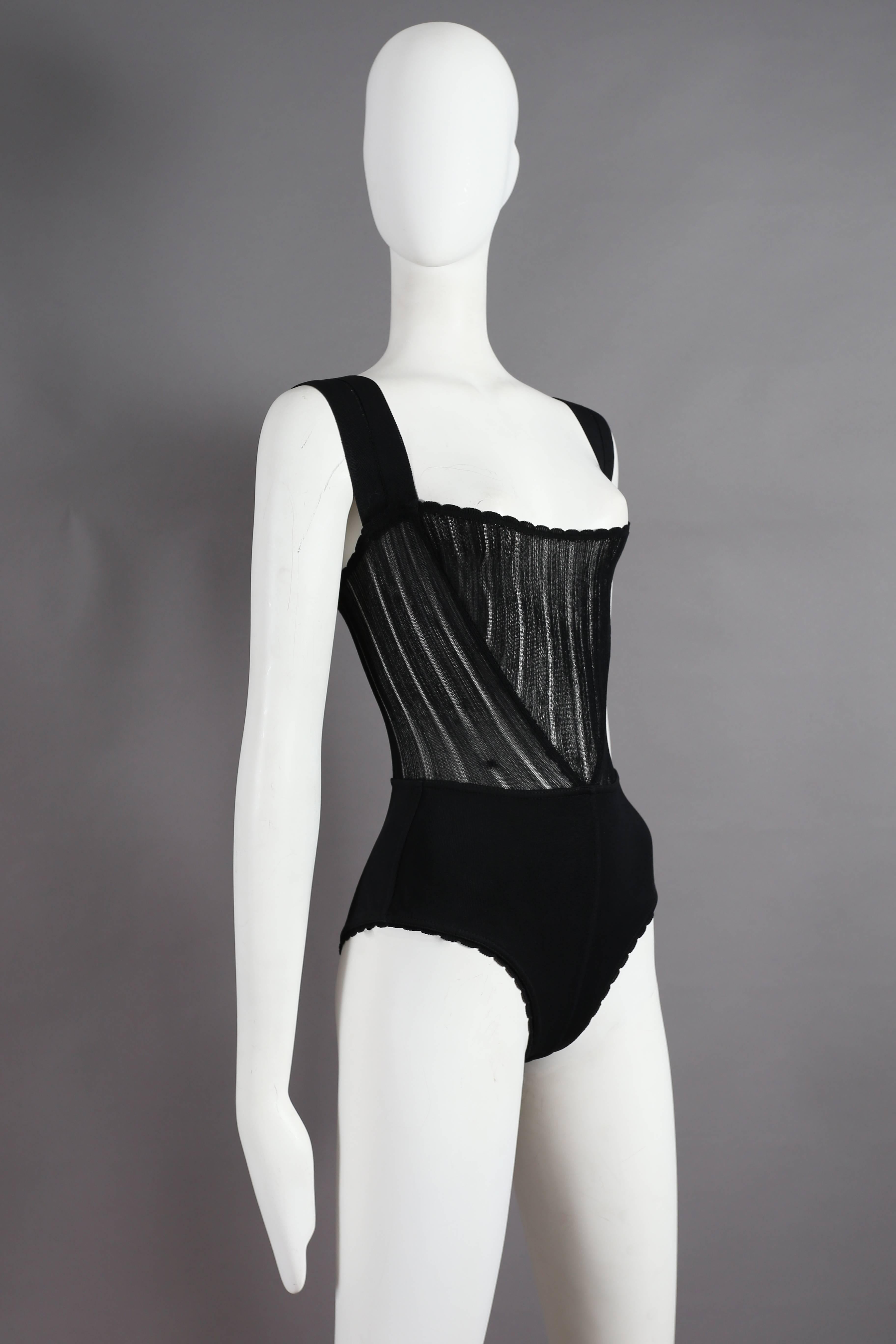 Black Alaia black knitted body, circa 1992