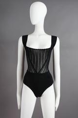 Alaia black knitted body, circa 1992