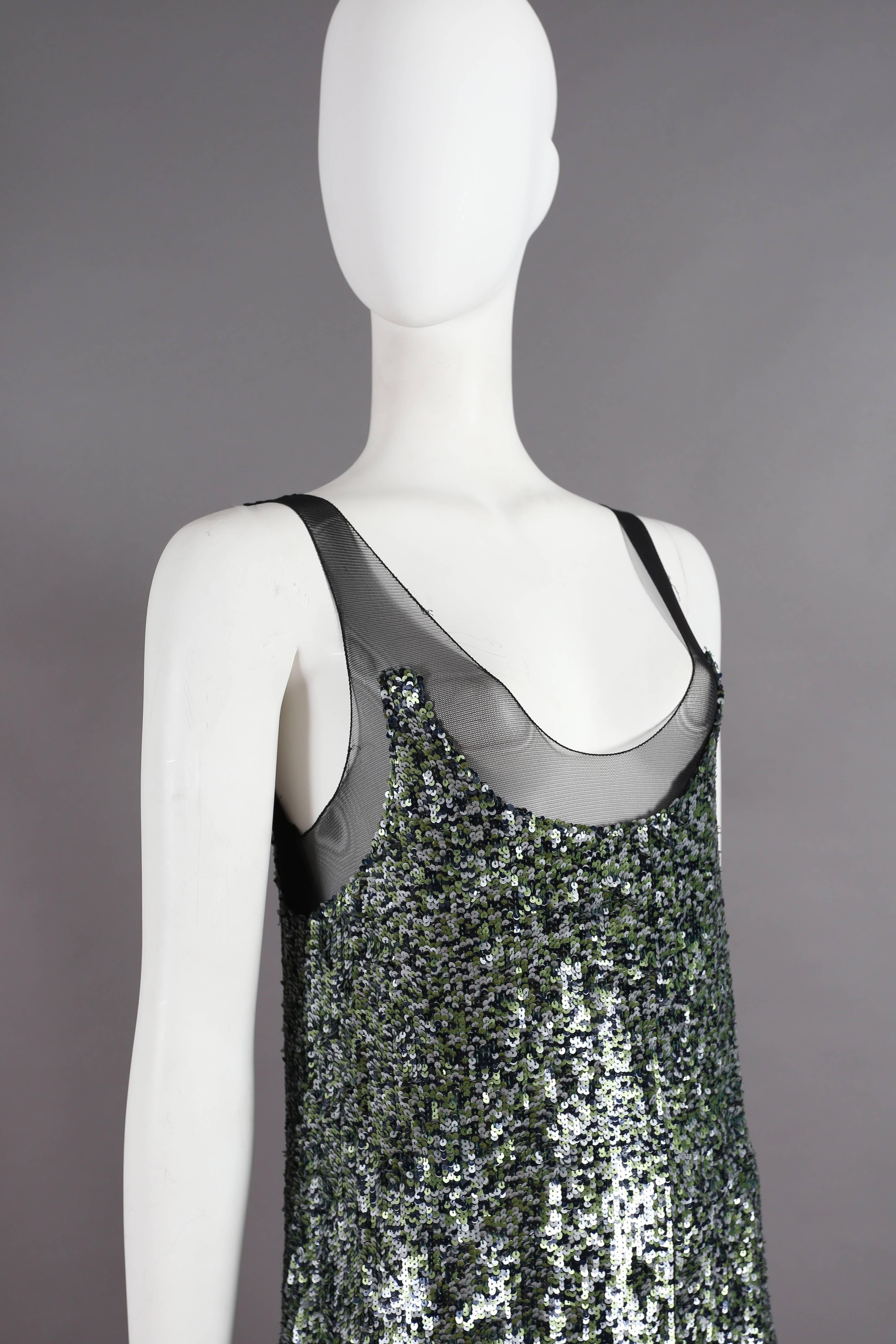 Alexander McQueen sequined flapper dress with tulle skirt, circa 2001 1