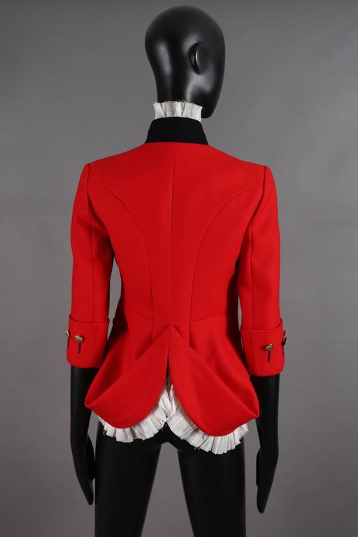 Alexander McQueen red matador style jacket, circa 2008 at 1stDibs