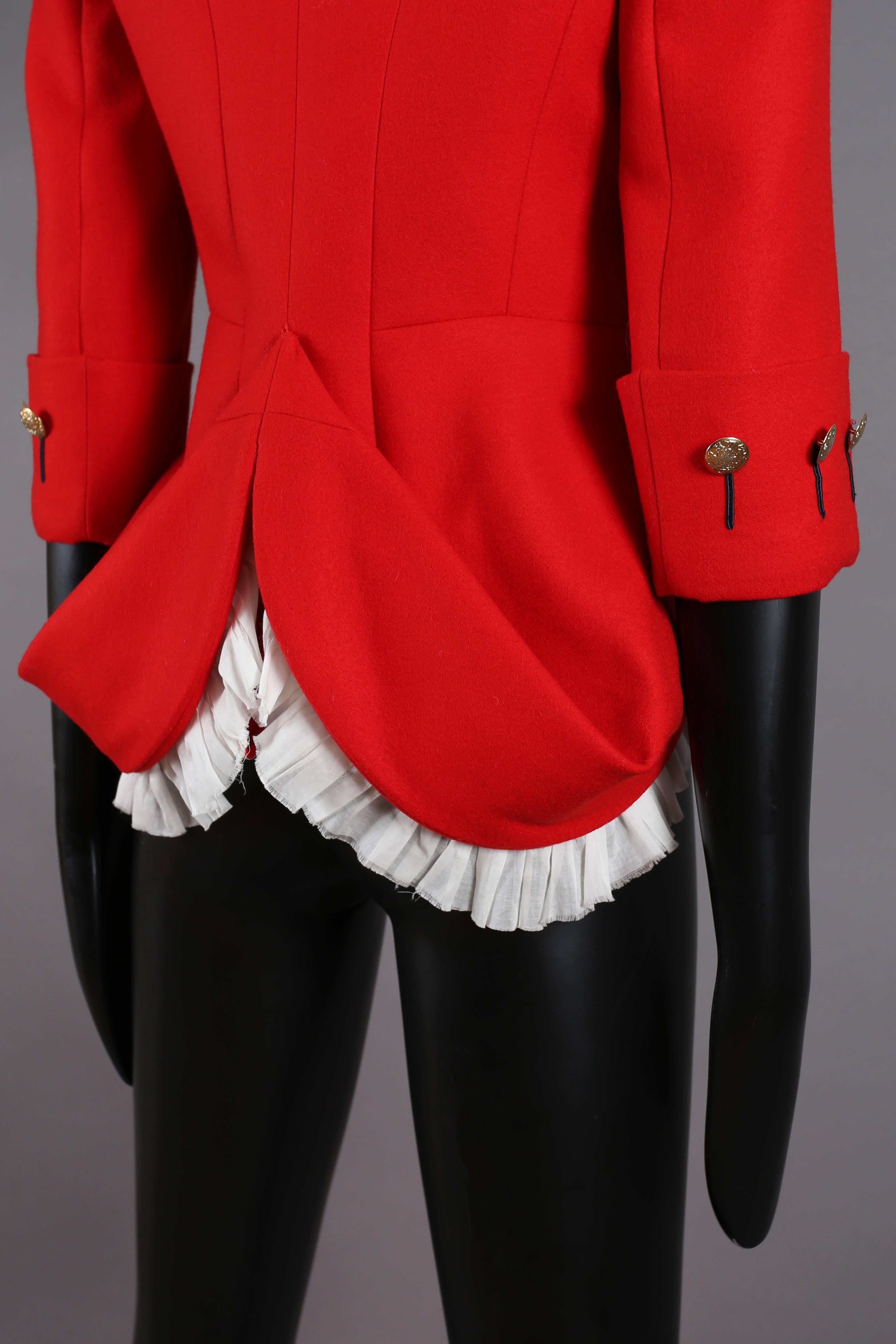 Women's Alexander McQueen red matador style jacket, circa 2008