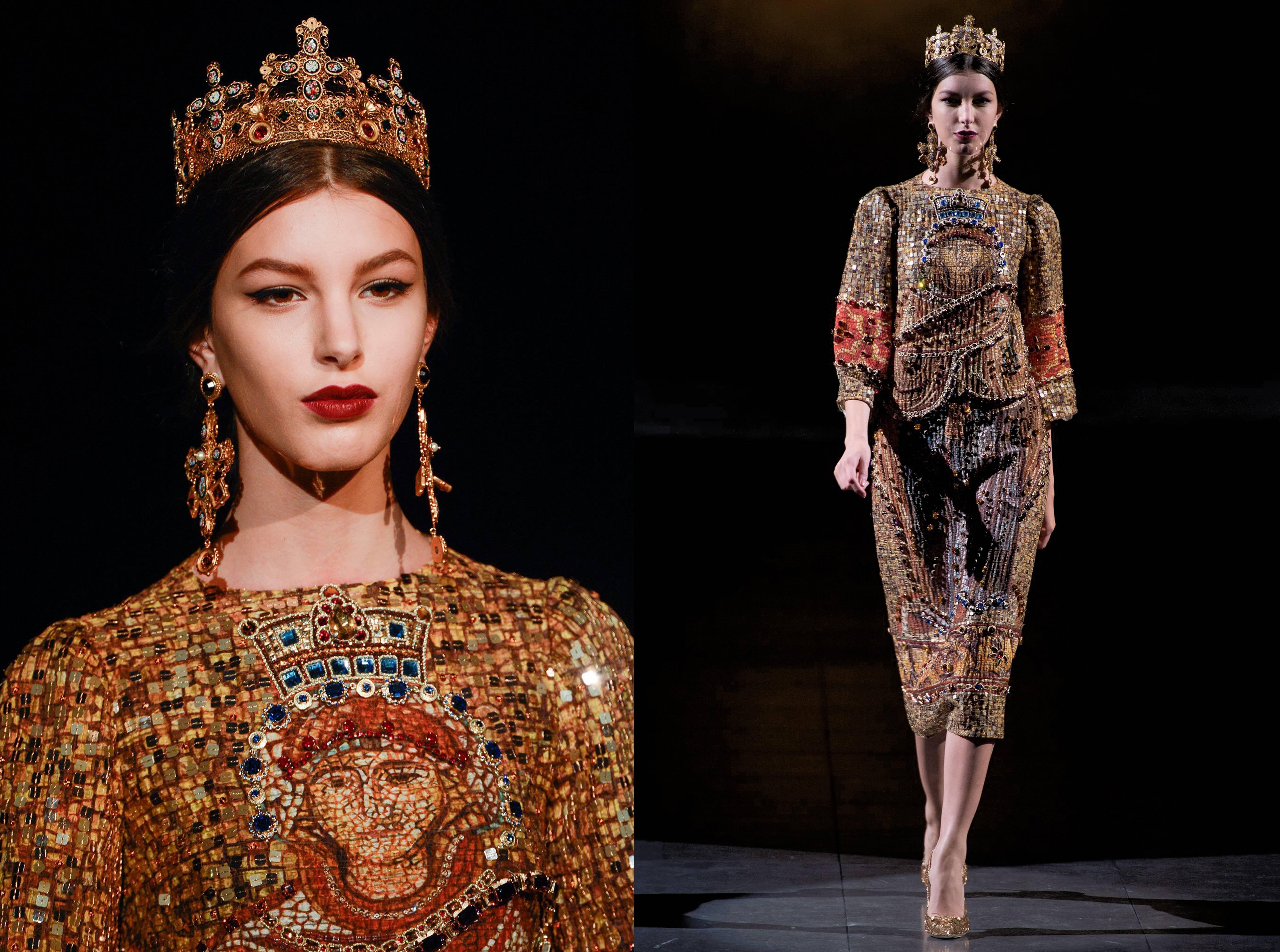 Dolce and Gabbana mosaic embellished shift dress, circa 2013 at 1stDibs ...