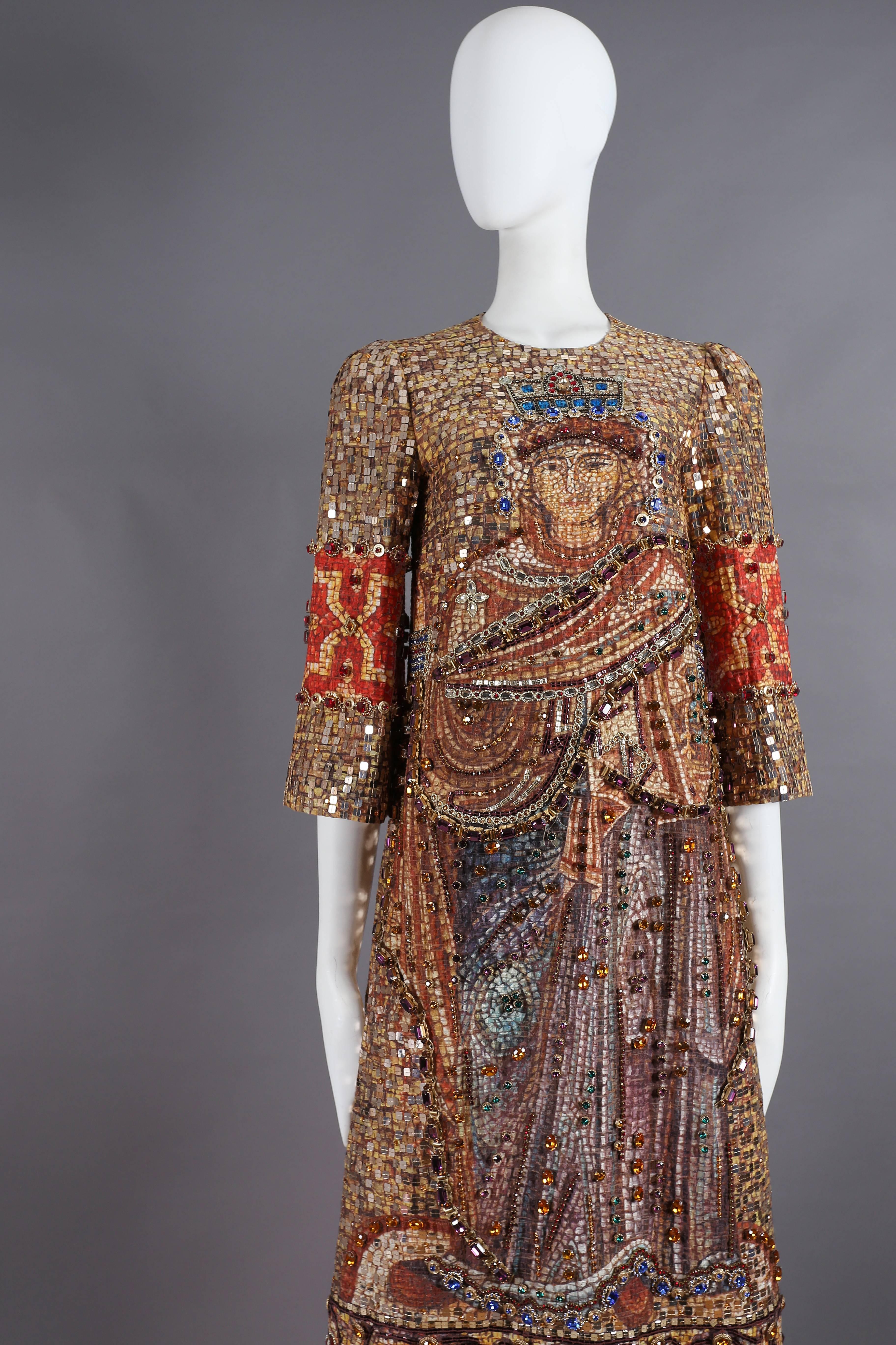 dolce gabbana mosaic dress