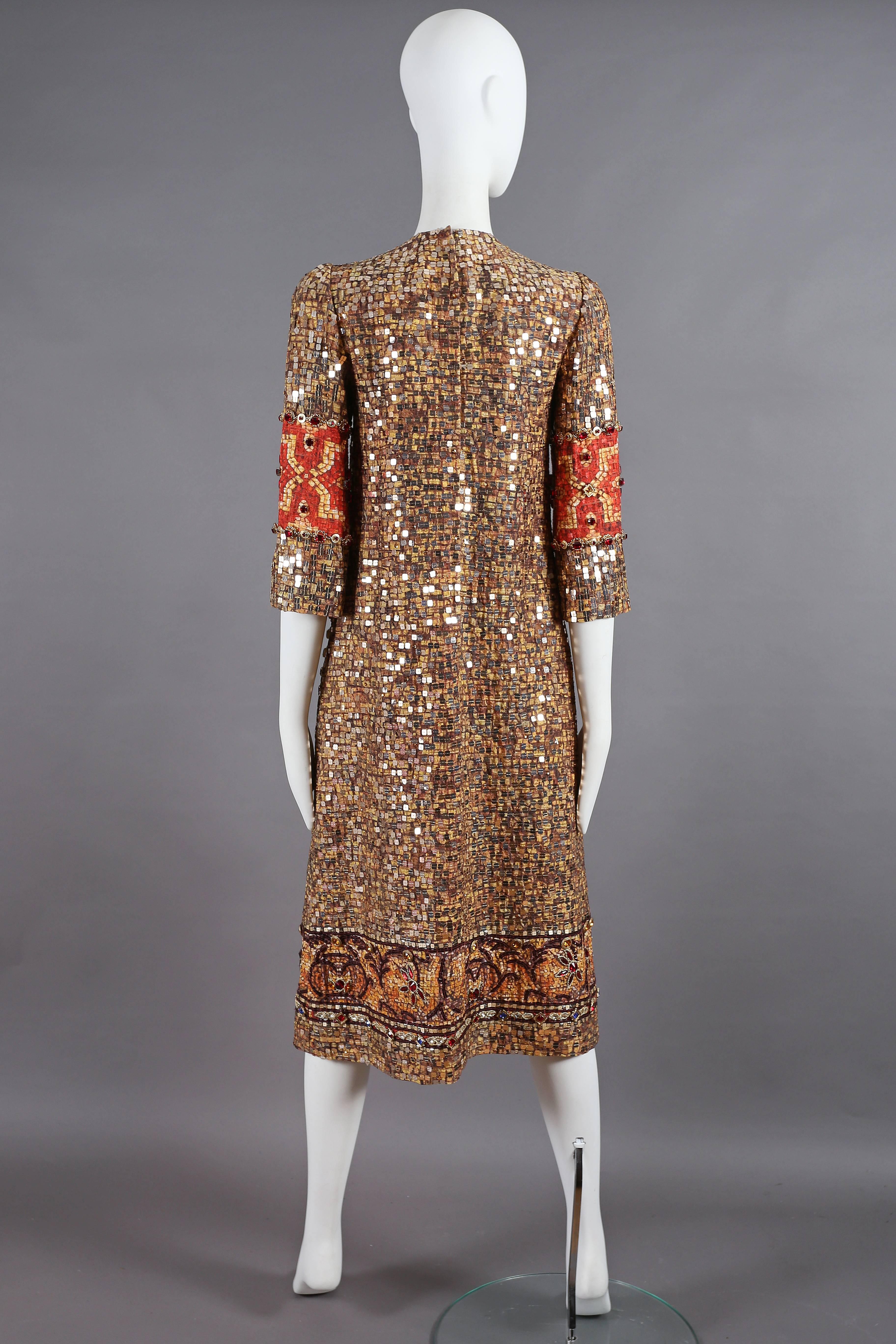 Dolce & Gabbana mosaic embellished shift dress, circa 2013 1