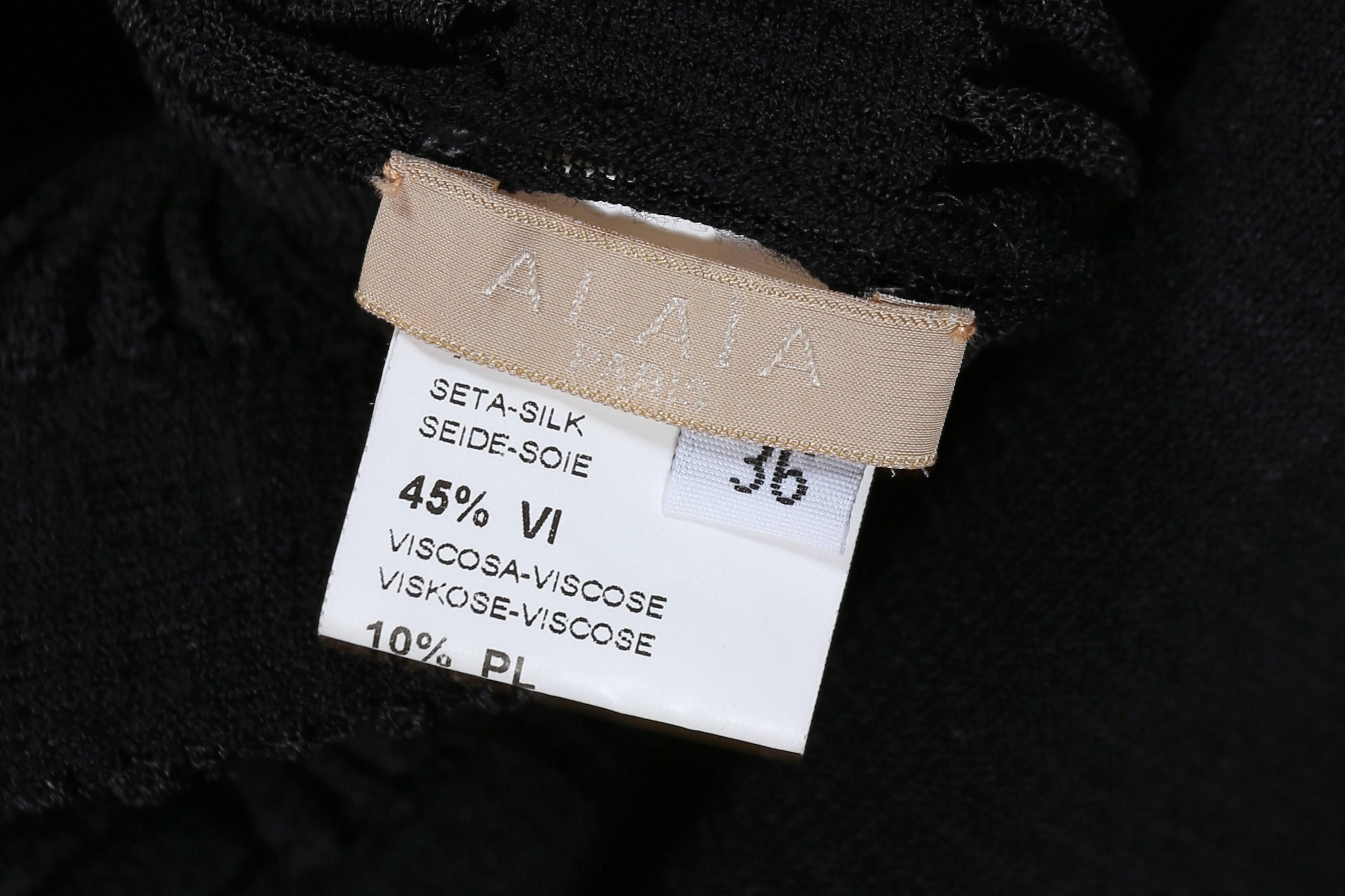 Azzedine Alaia black beaded mini dress, ss 2010 For Sale 3