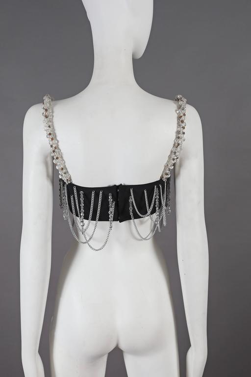 Dolce & Gabbana beaded chain bralette, circa 1991 For Sale 2