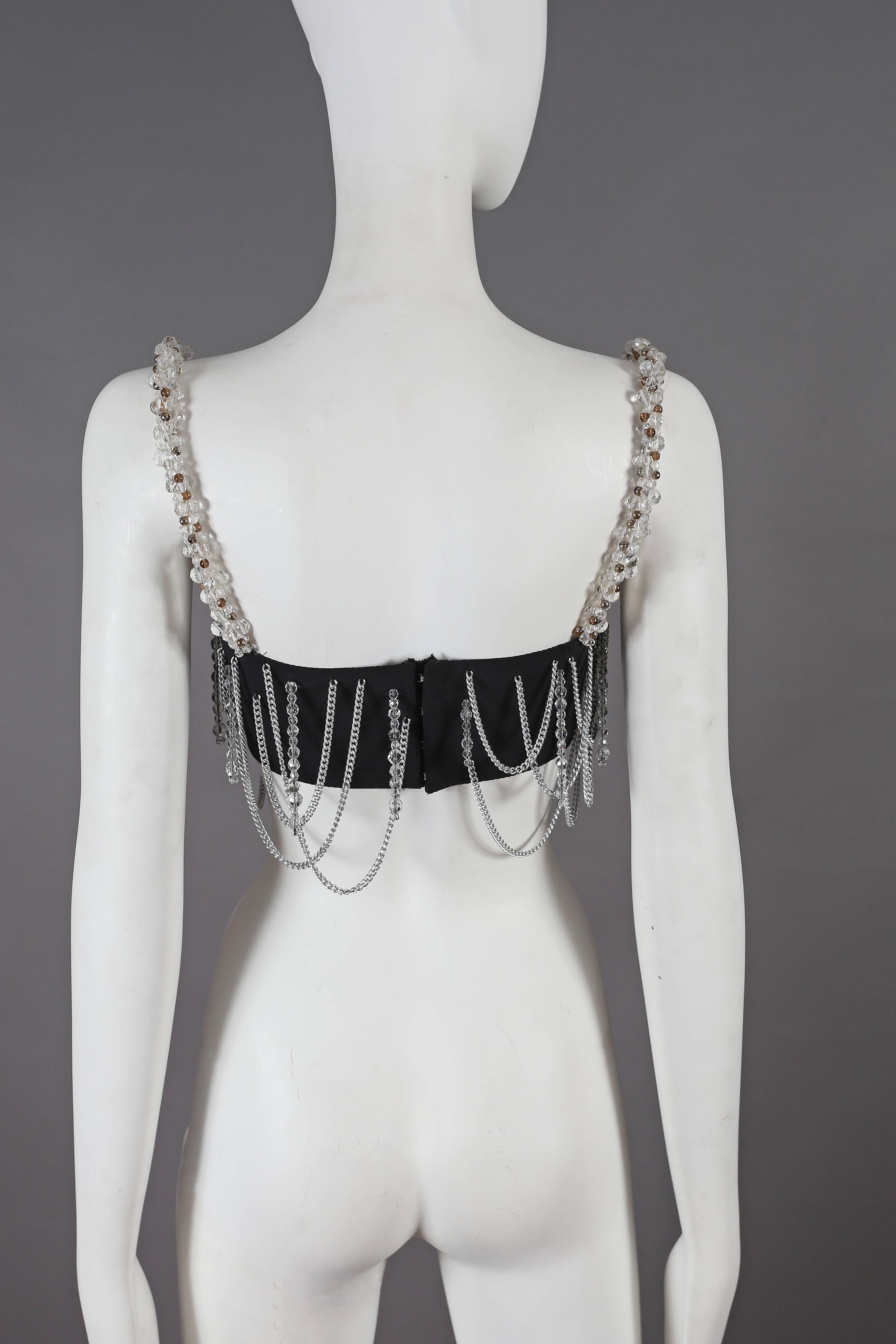 Dolce & Gabbana beaded chain bralette, circa 1991 In Excellent Condition In London, GB