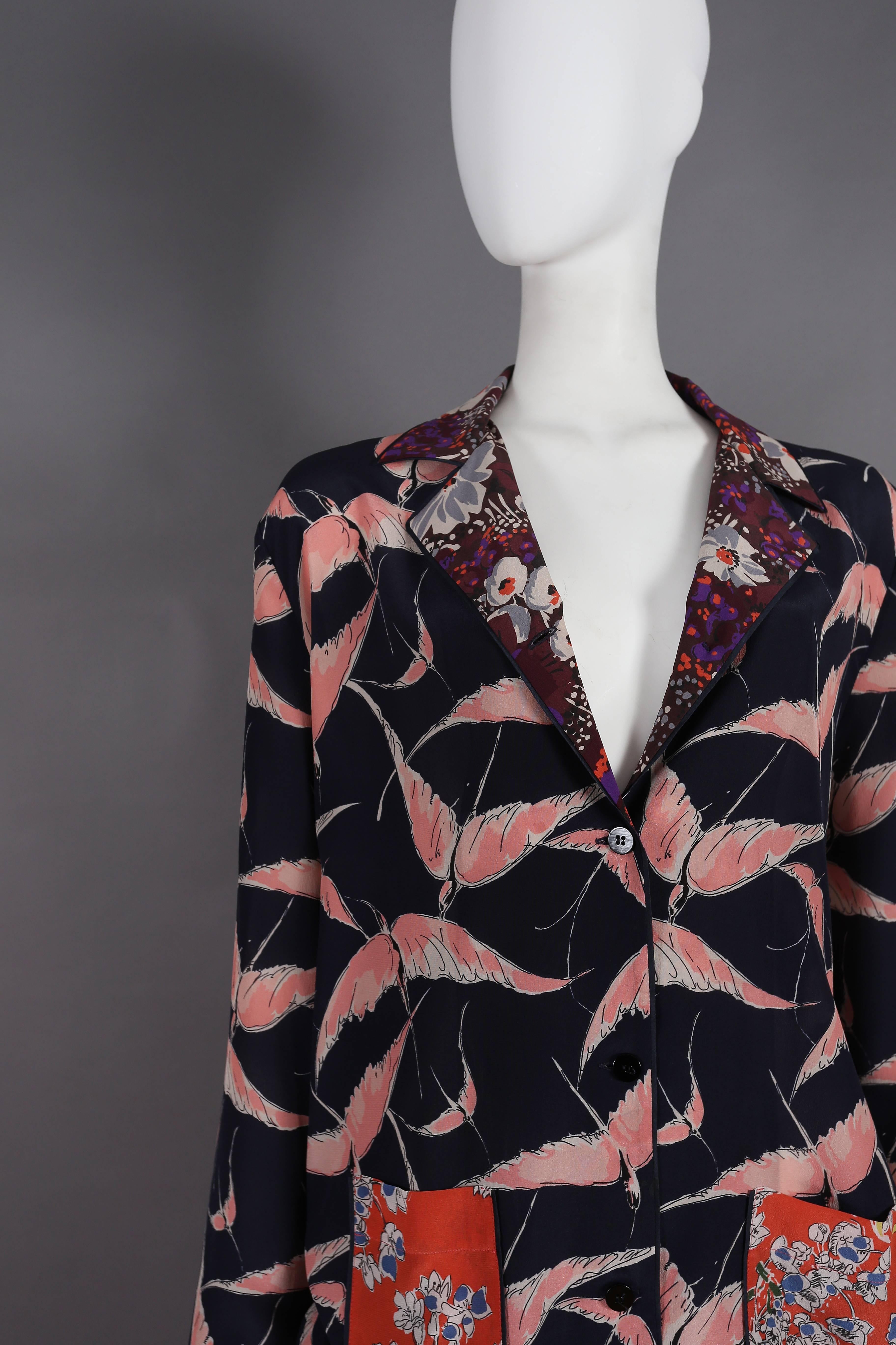 Valentino oriental style silk pant suit, circa 2016 In Excellent Condition In London, GB