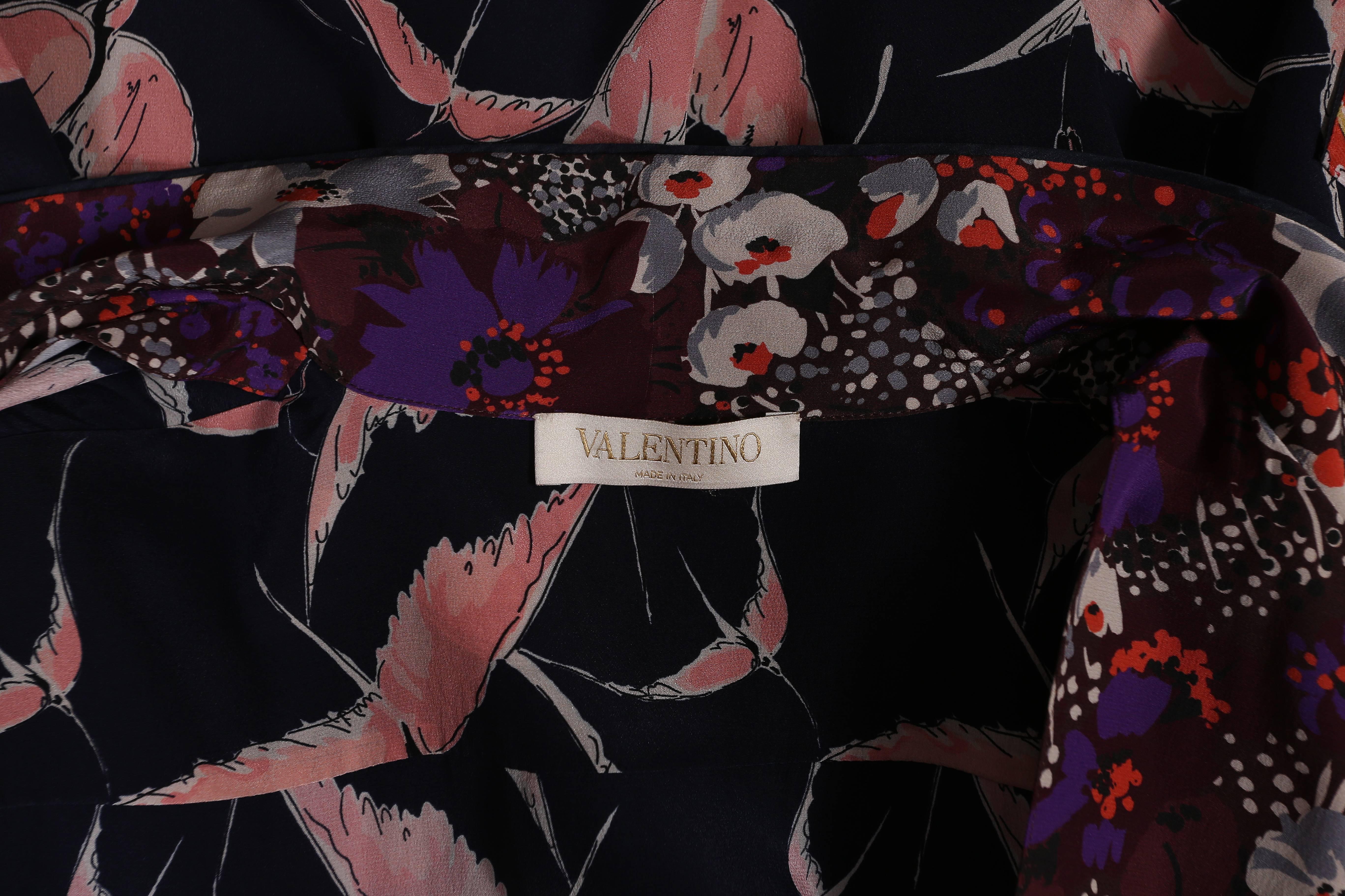 Valentino oriental style silk pant suit, circa 2016 4