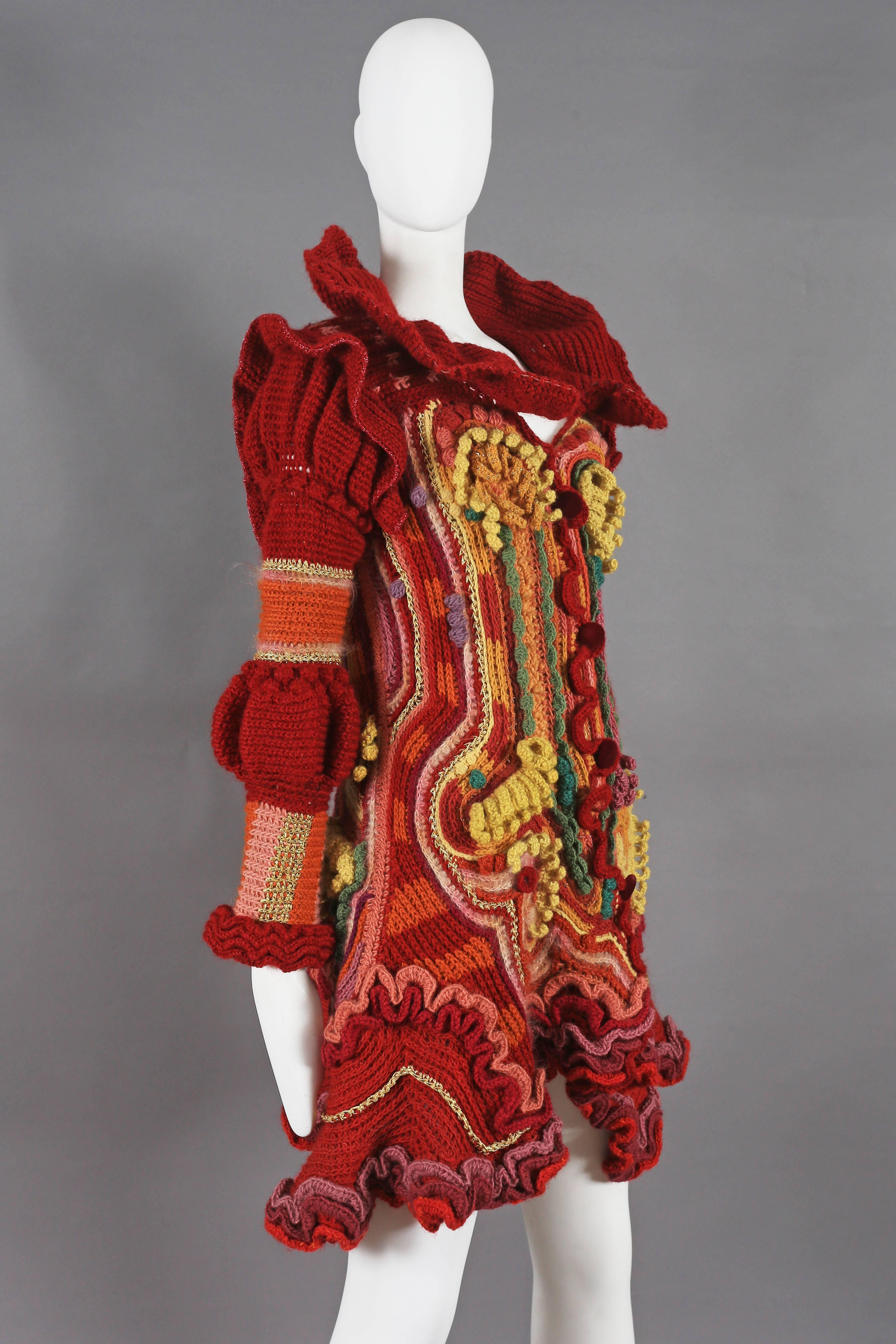 Three-Dimensional knitted coat, circa 1960s For Sale at 1stDibs