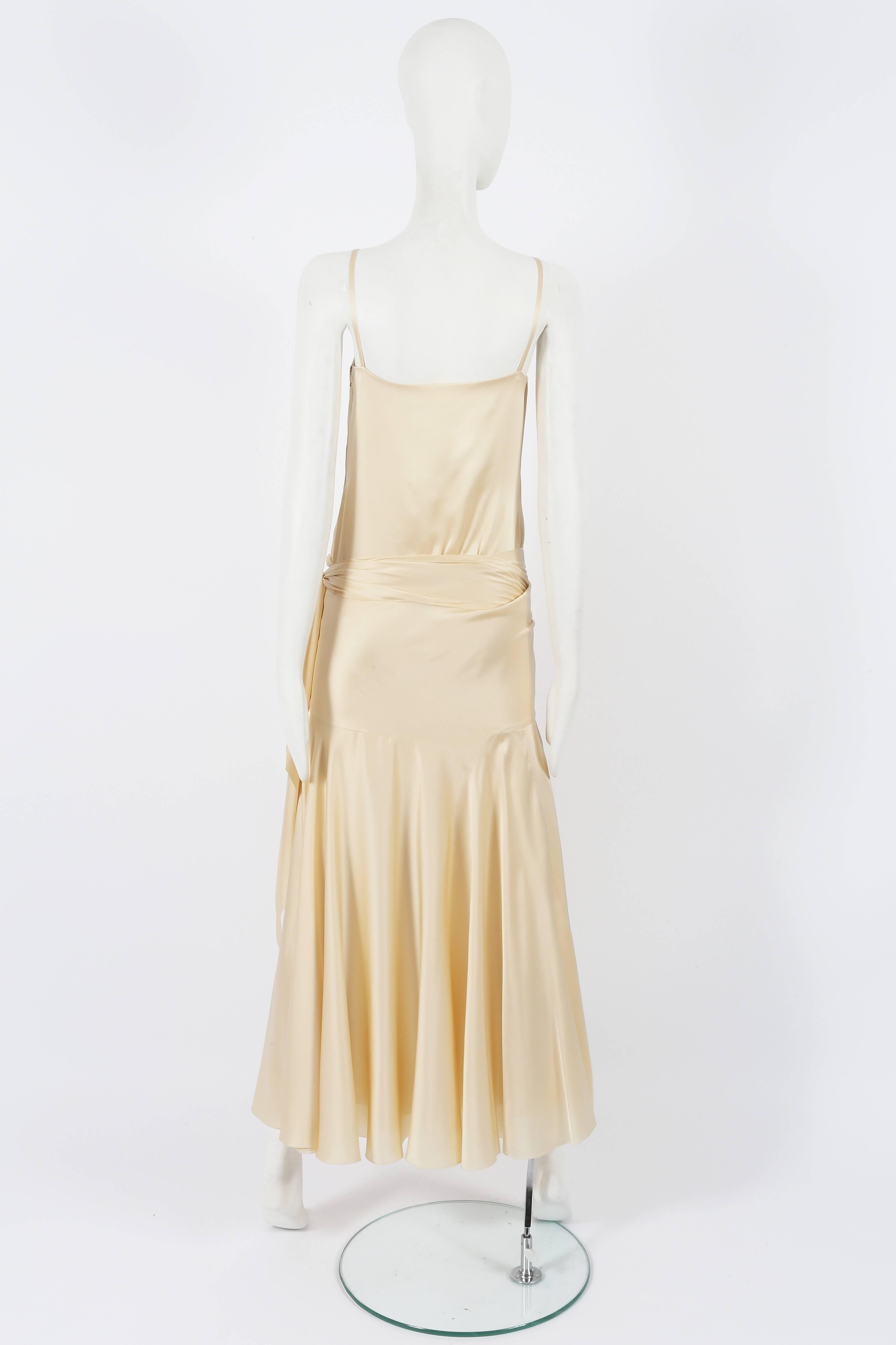 Christian Dior Haute Couture Ivory Silk Evening Dress, circa 1978 1