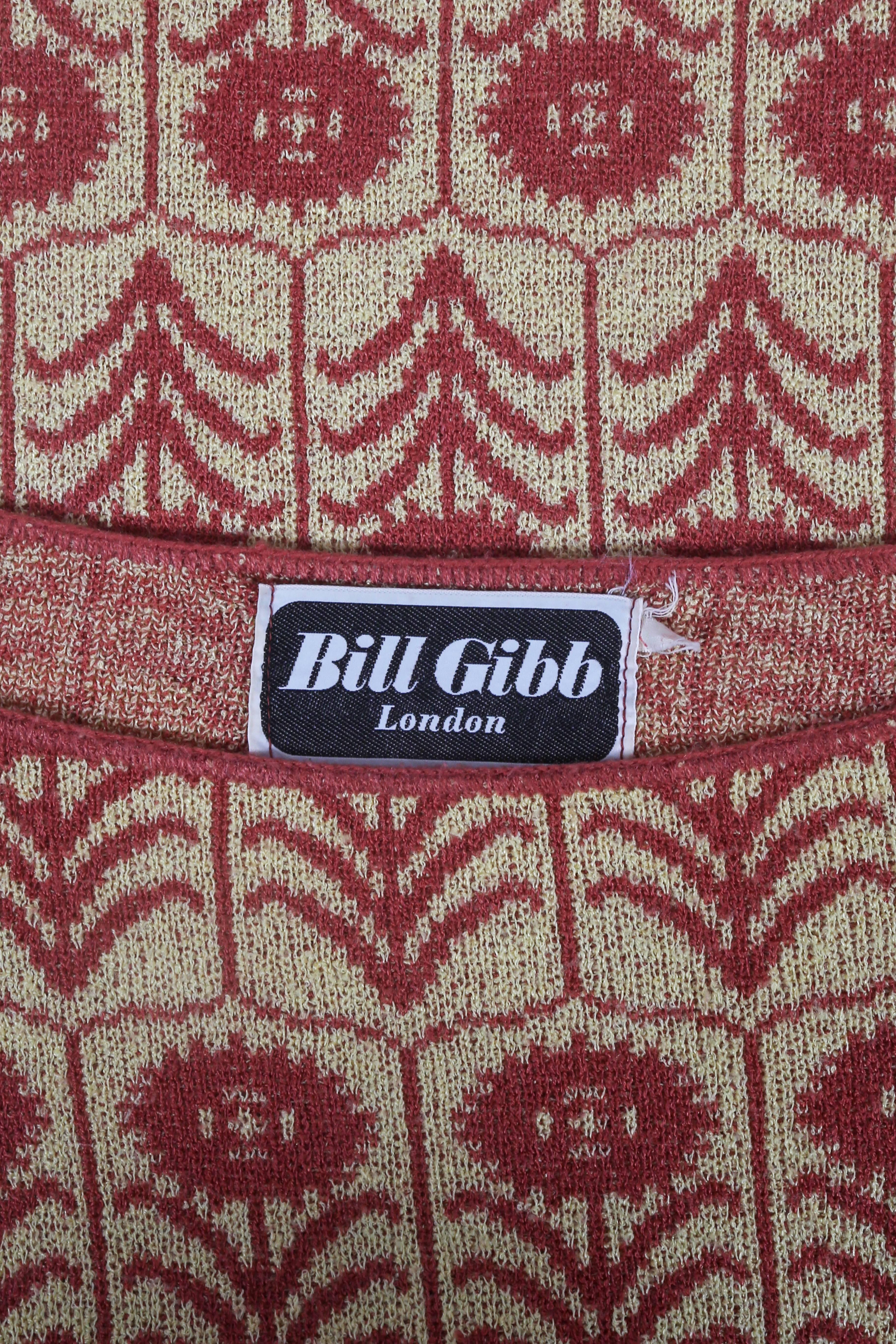 Bill Gibb knitted pant suit, circa 1970s 2