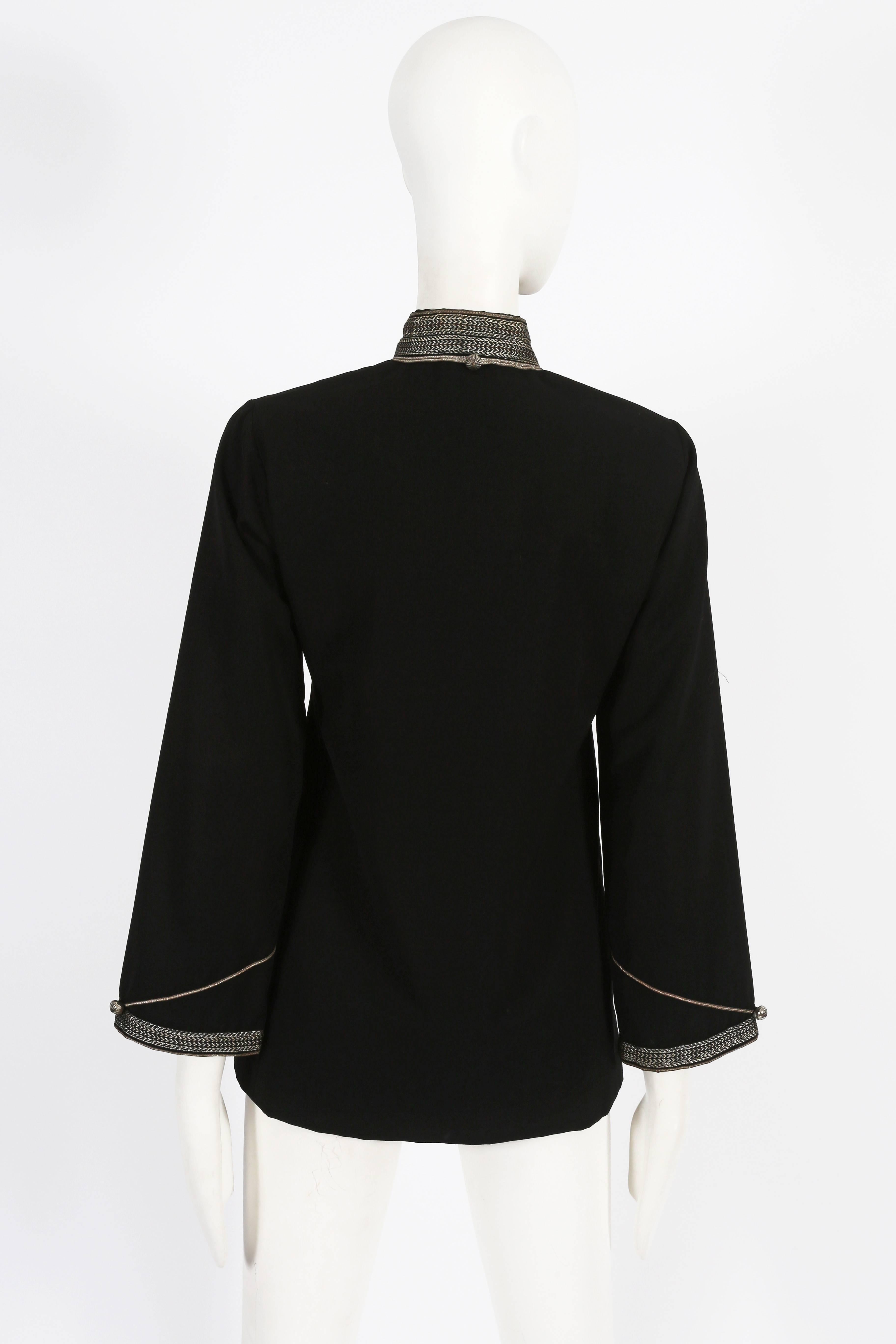 Thea Porter embroidered evening wool jacket, c. 1960s For Sale 2