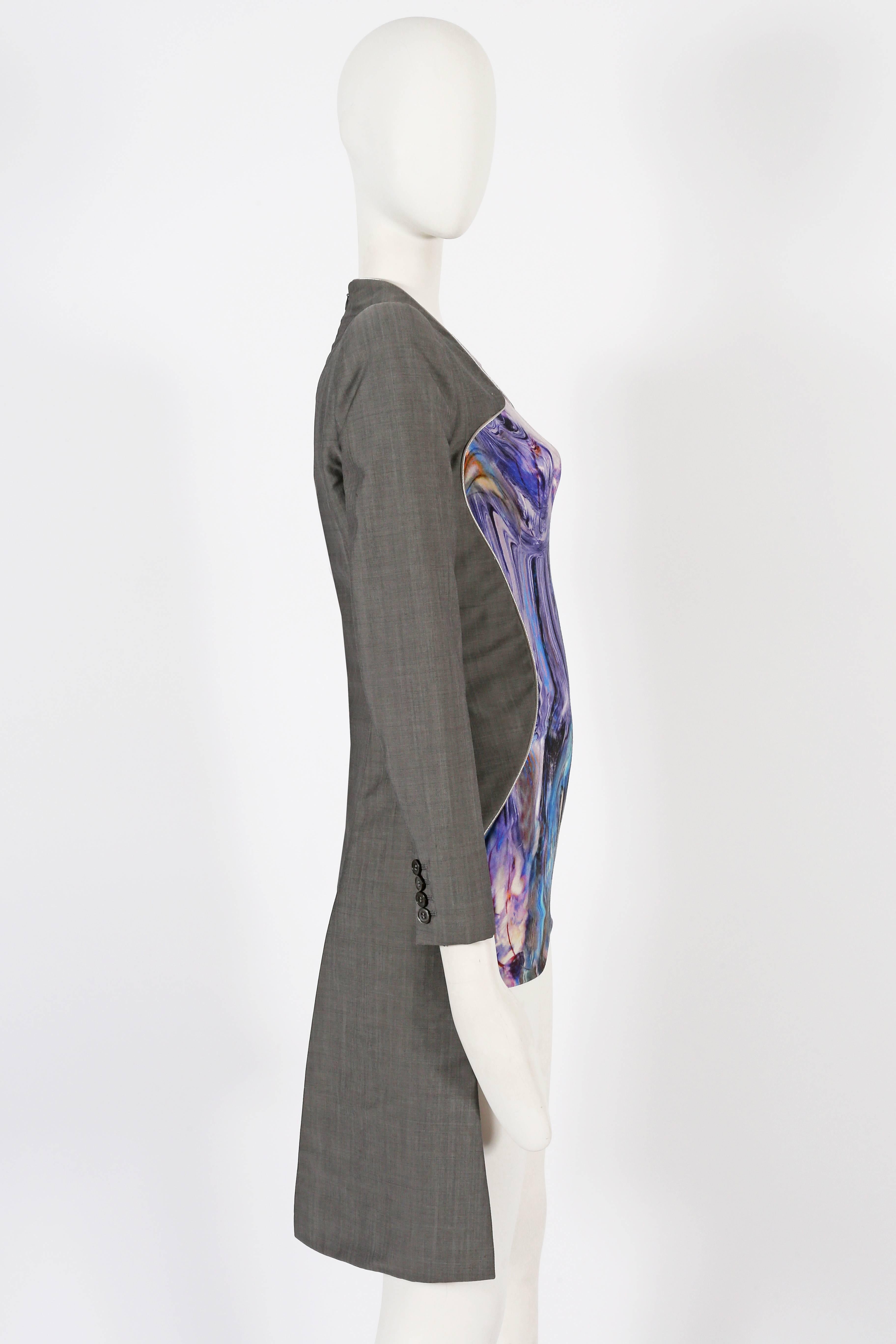 Gray Alexander McQueen, Plato's Atlantis mini dress, Spring/Summer 2010