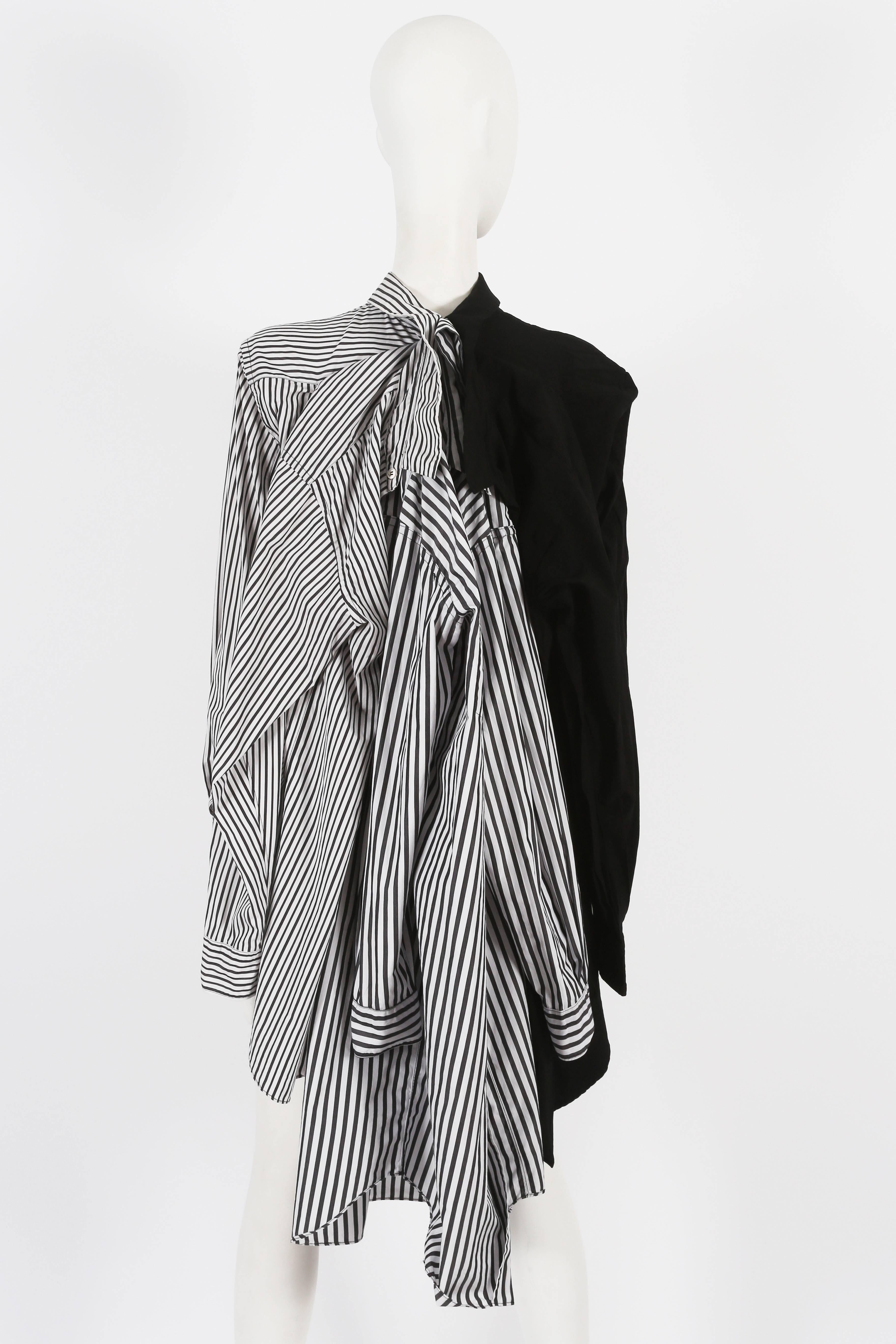 Comme des Garcons oversized deconstructed layered shirt, ss 2011 In Good Condition For Sale In London, GB