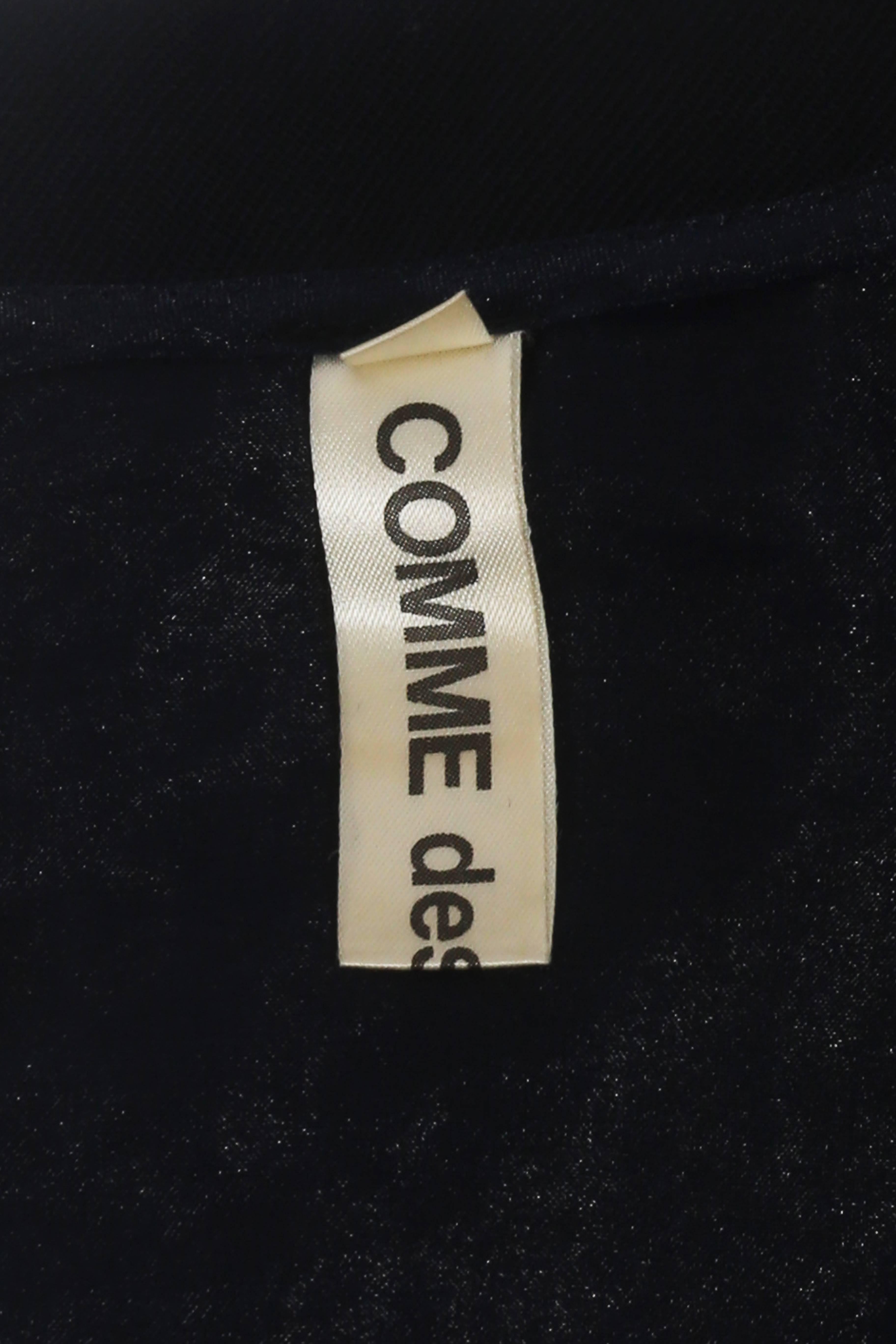 Comme des Garcons deconstructed wool and chiffon dress, fw 1997 For Sale 2