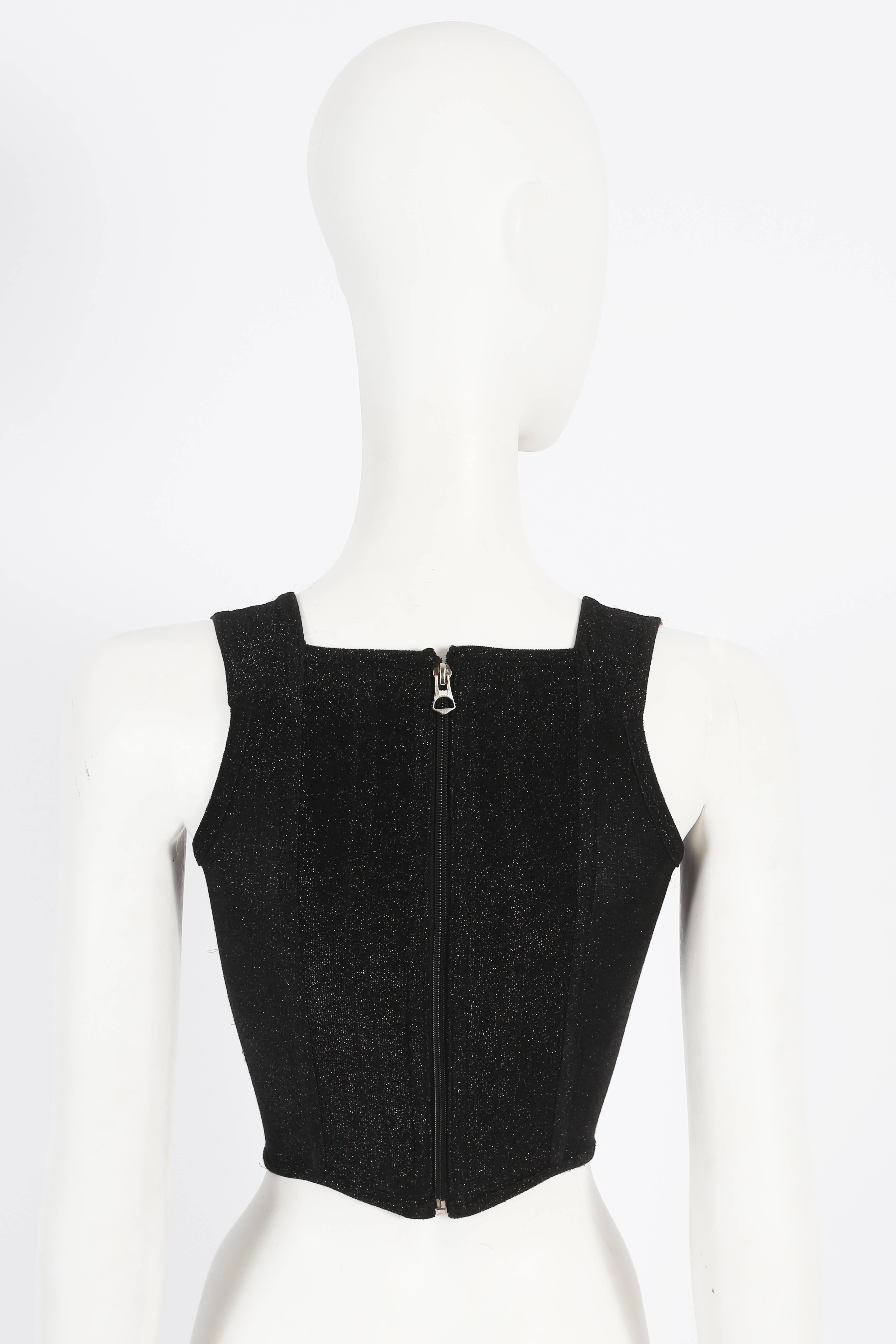 Women's Vivienne Westwood lurex evening corset, circa 1990s