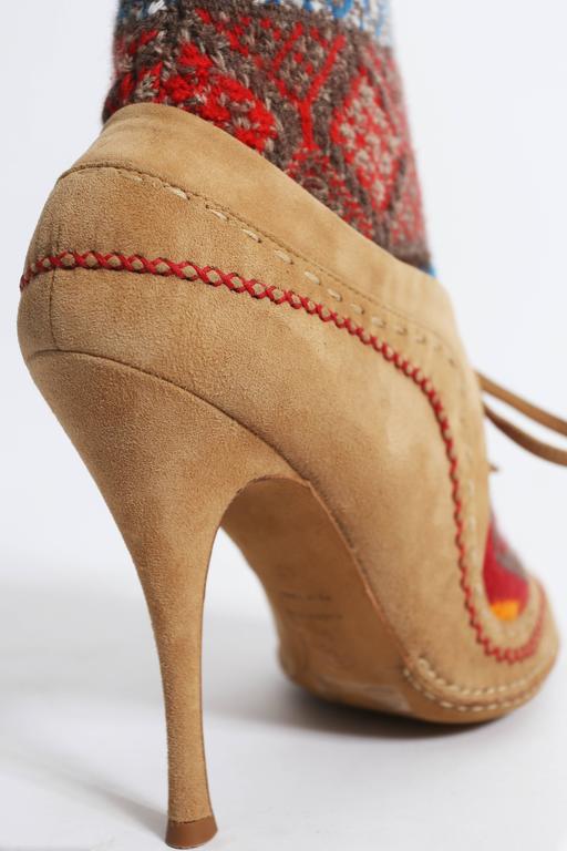 Alexander McQueen knitted sock boot, circa 2005 at 1stdibs