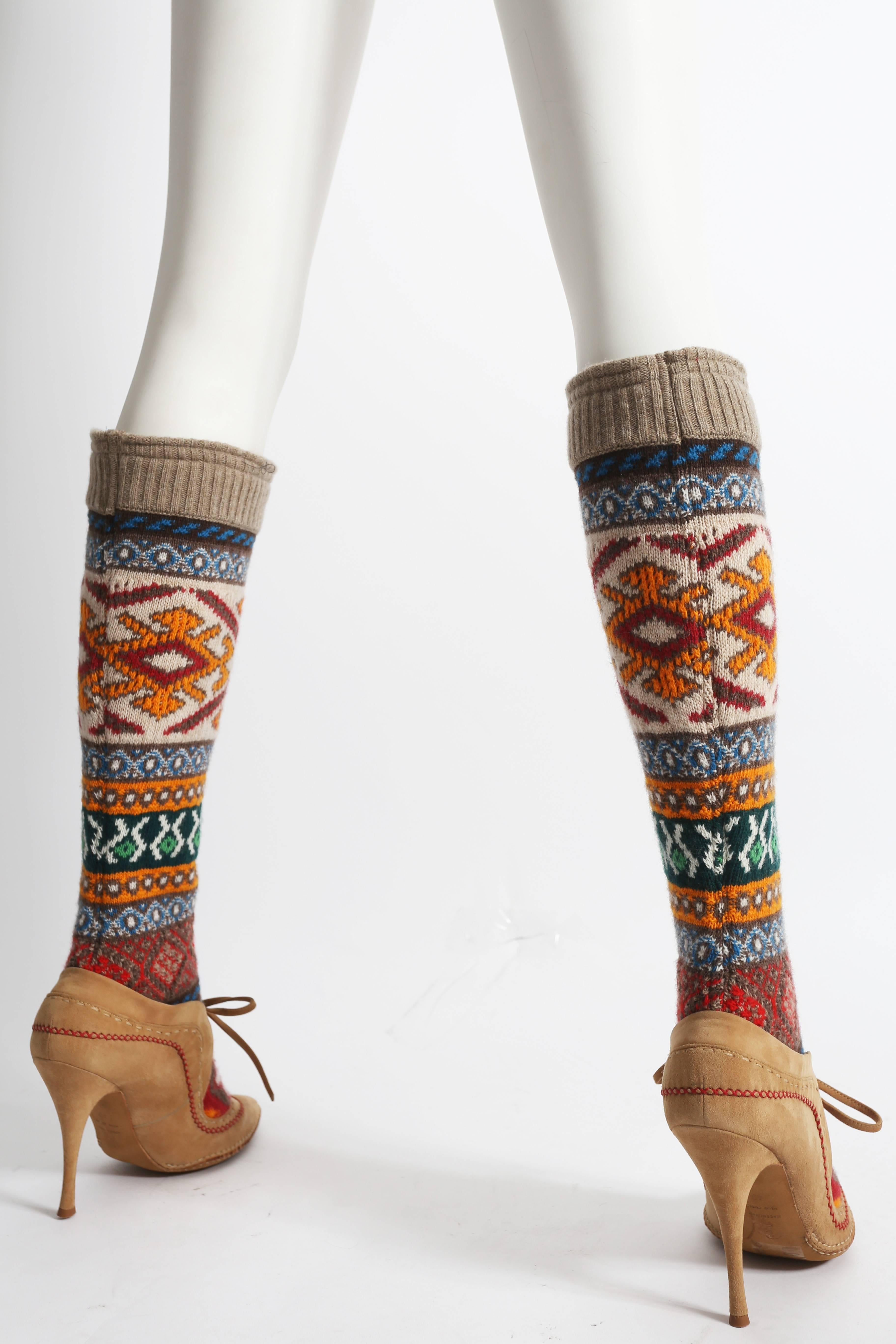 Women's or Men's Alexander McQueen knitted sock boot, circa 2005