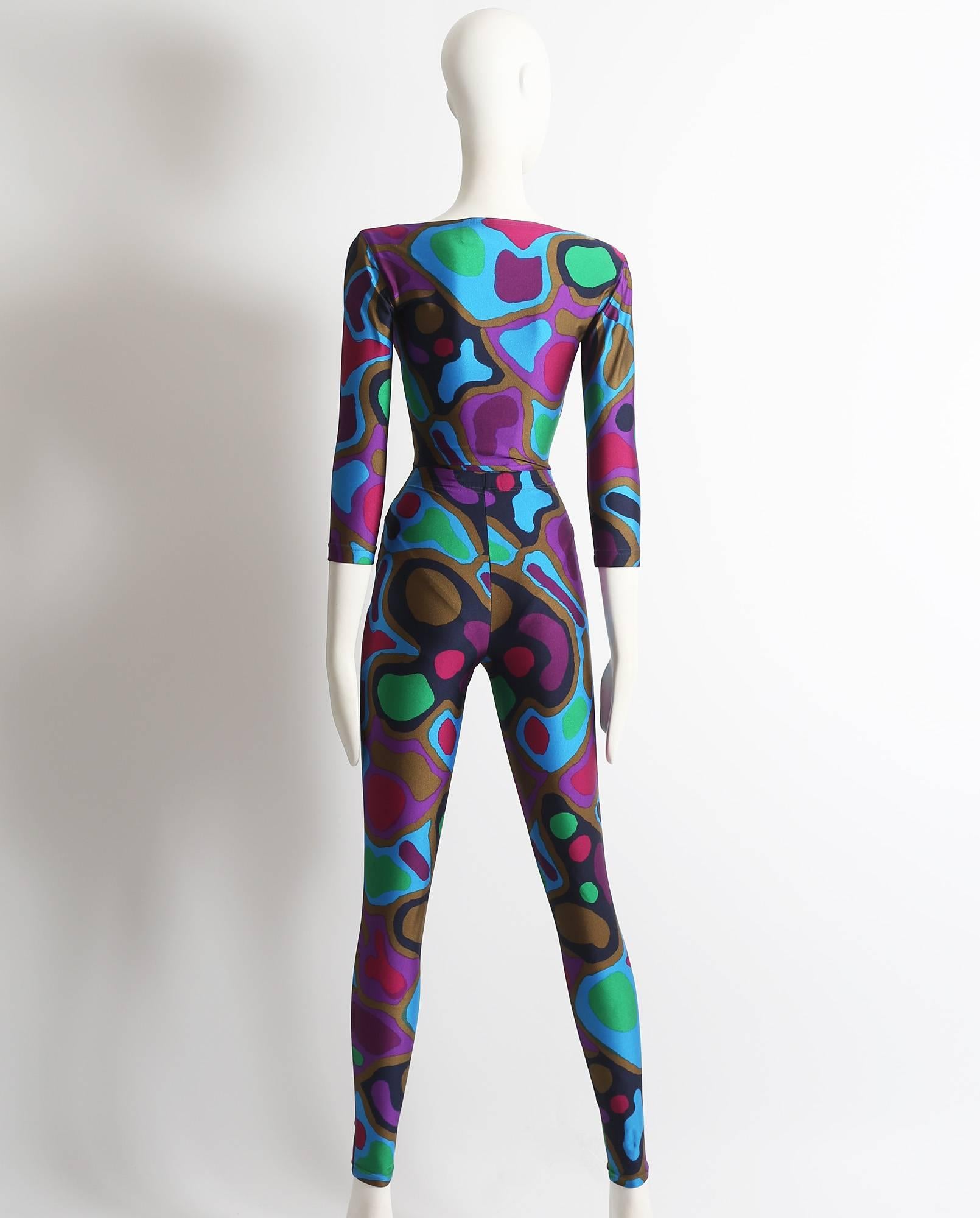 Women's Ungaro body and leggings ensemble, circa 1980s