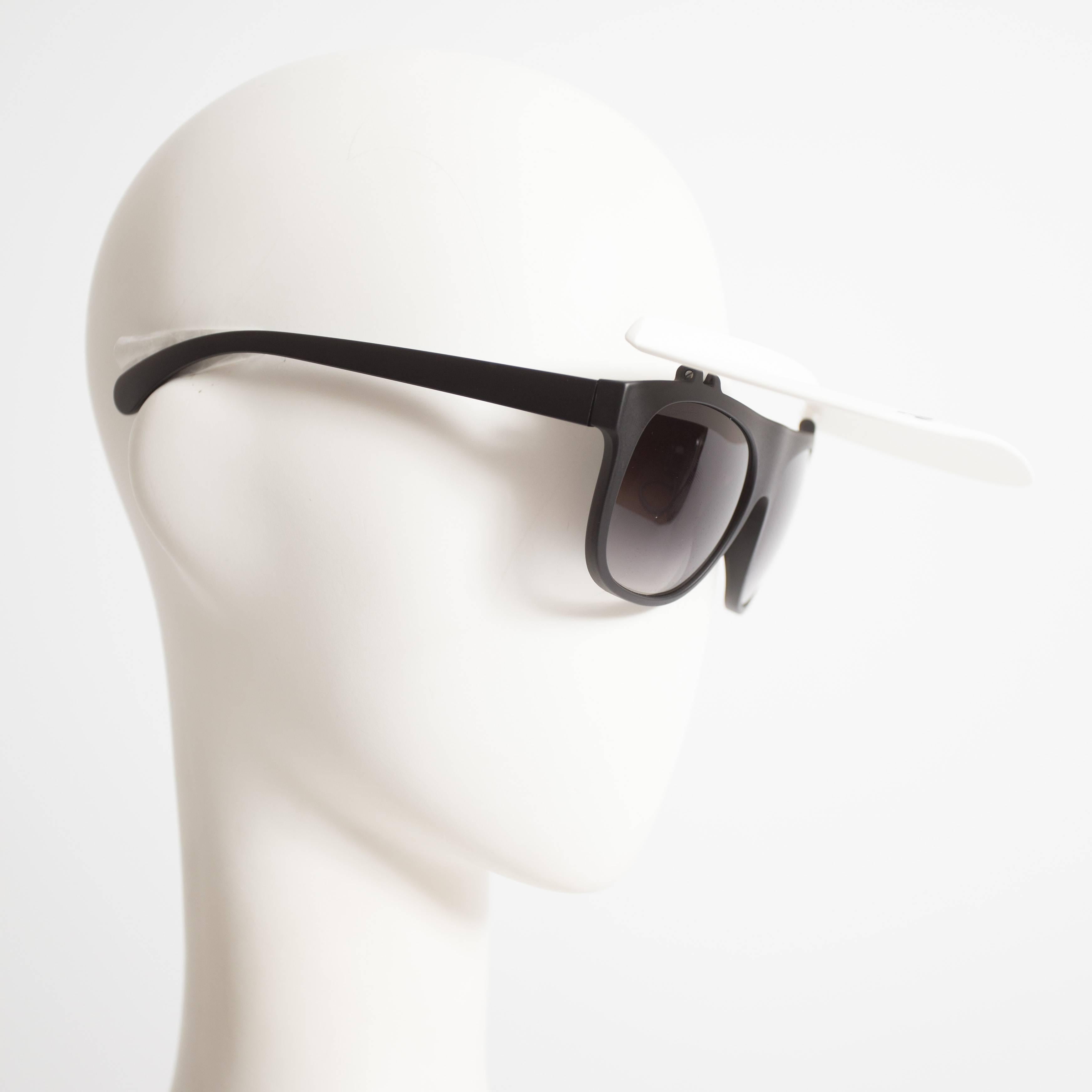 Gray Chanel Visor Sunglasses, circa 2014