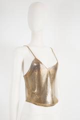Paco Rabanne gold chainmail evening vest, circa 1968
