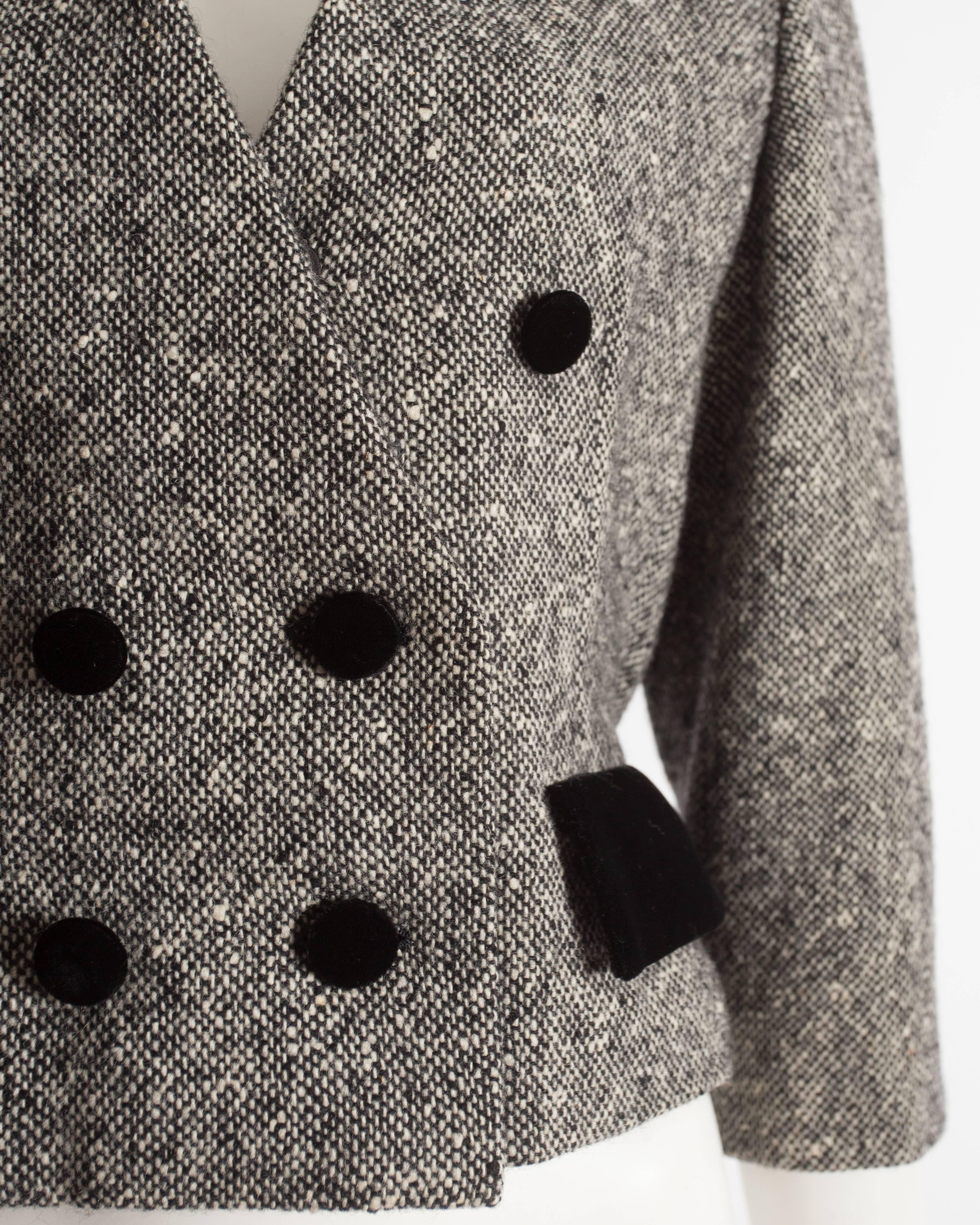Christian Dior Haute Couture tweed jacket, circa 1950 at 1stDibs ...