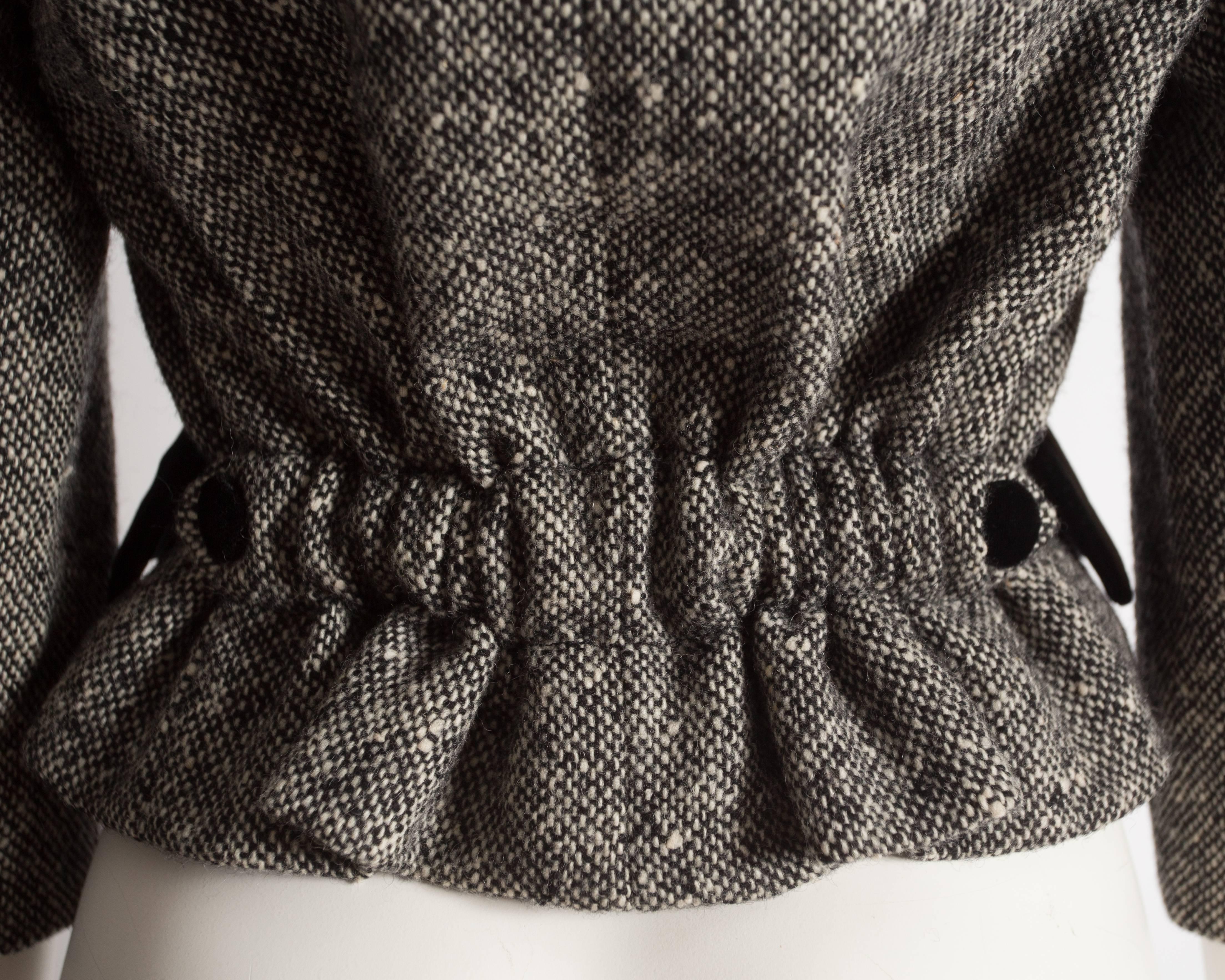 Women's Christian Dior Haute Couture tweed jacket, circa 1950