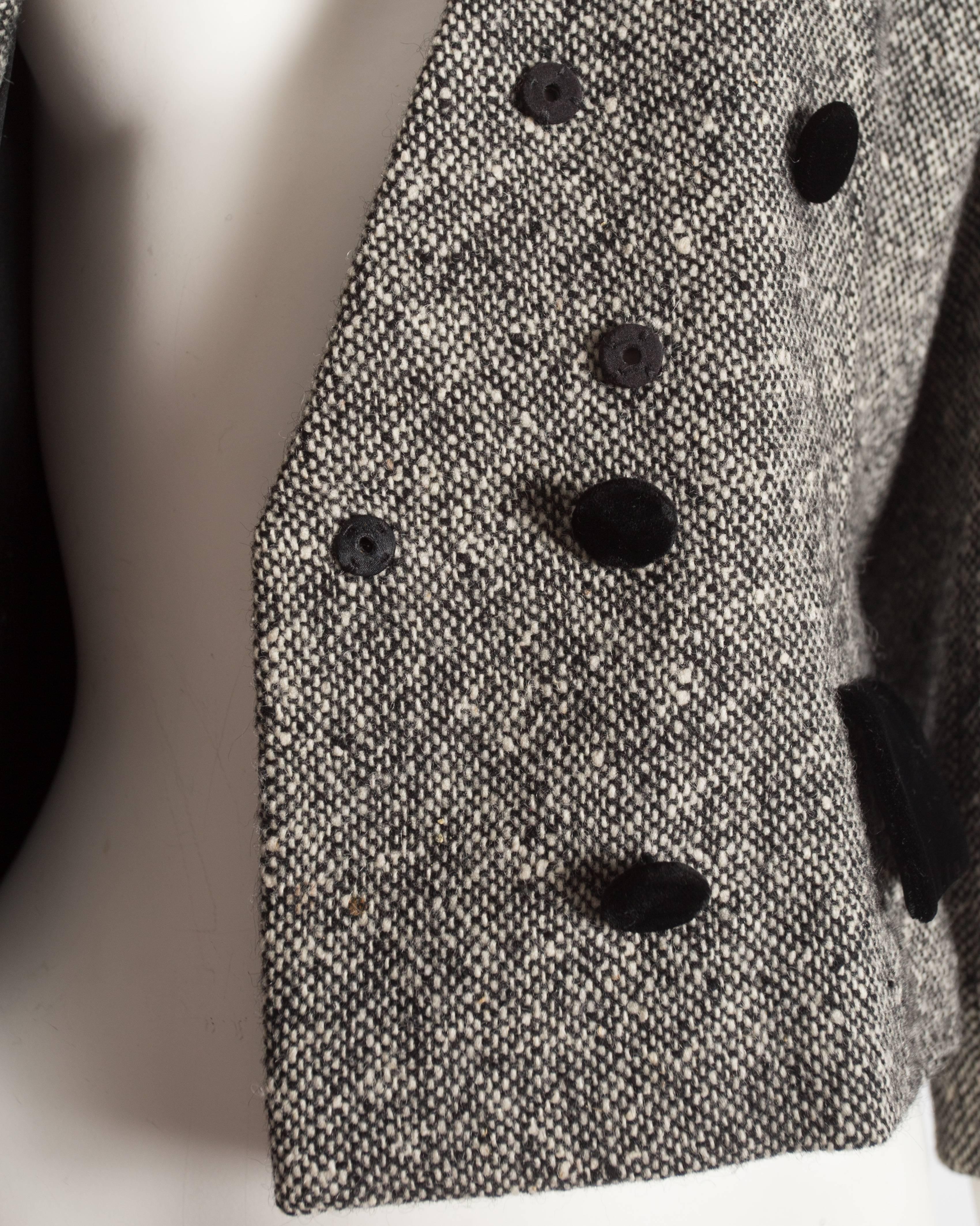 Christian Dior Haute Couture tweed jacket, circa 1950 1