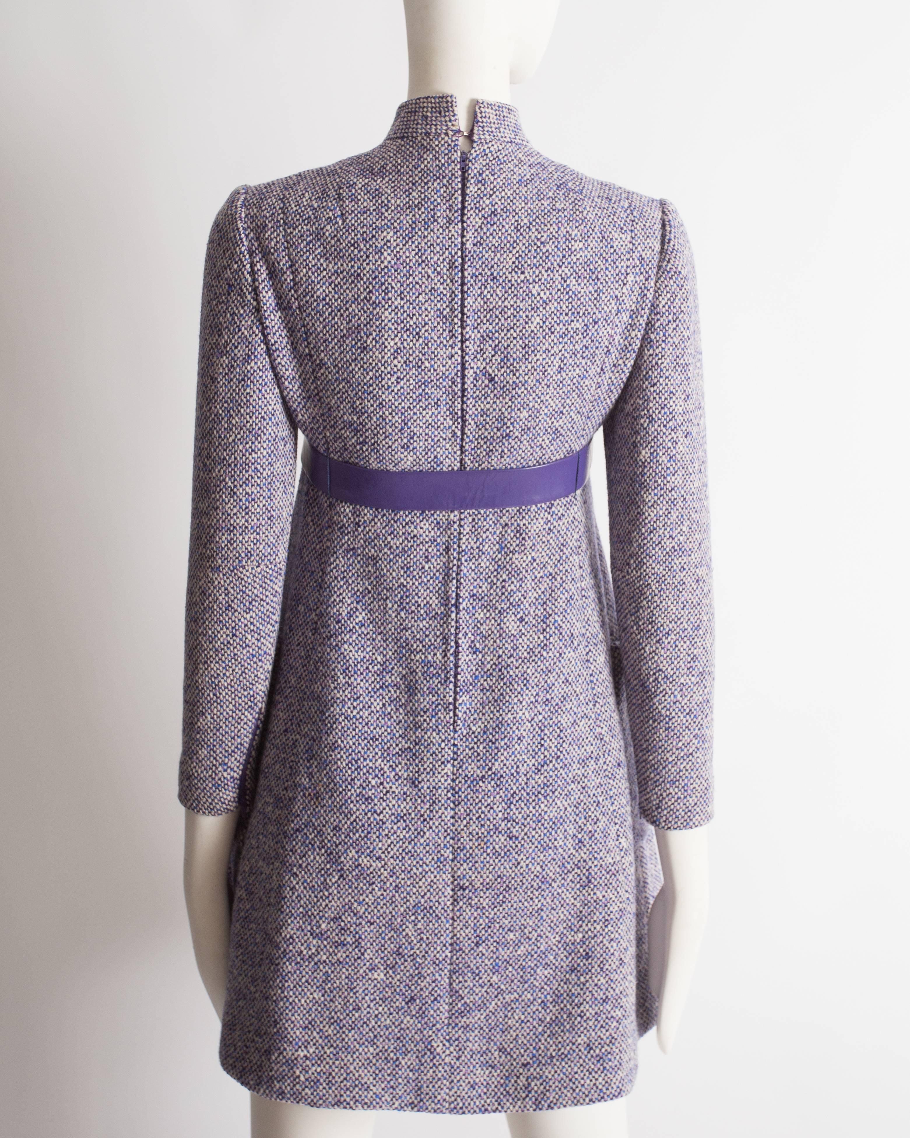 Women's Geoffrey Beene tweed mini dress, circa 1965