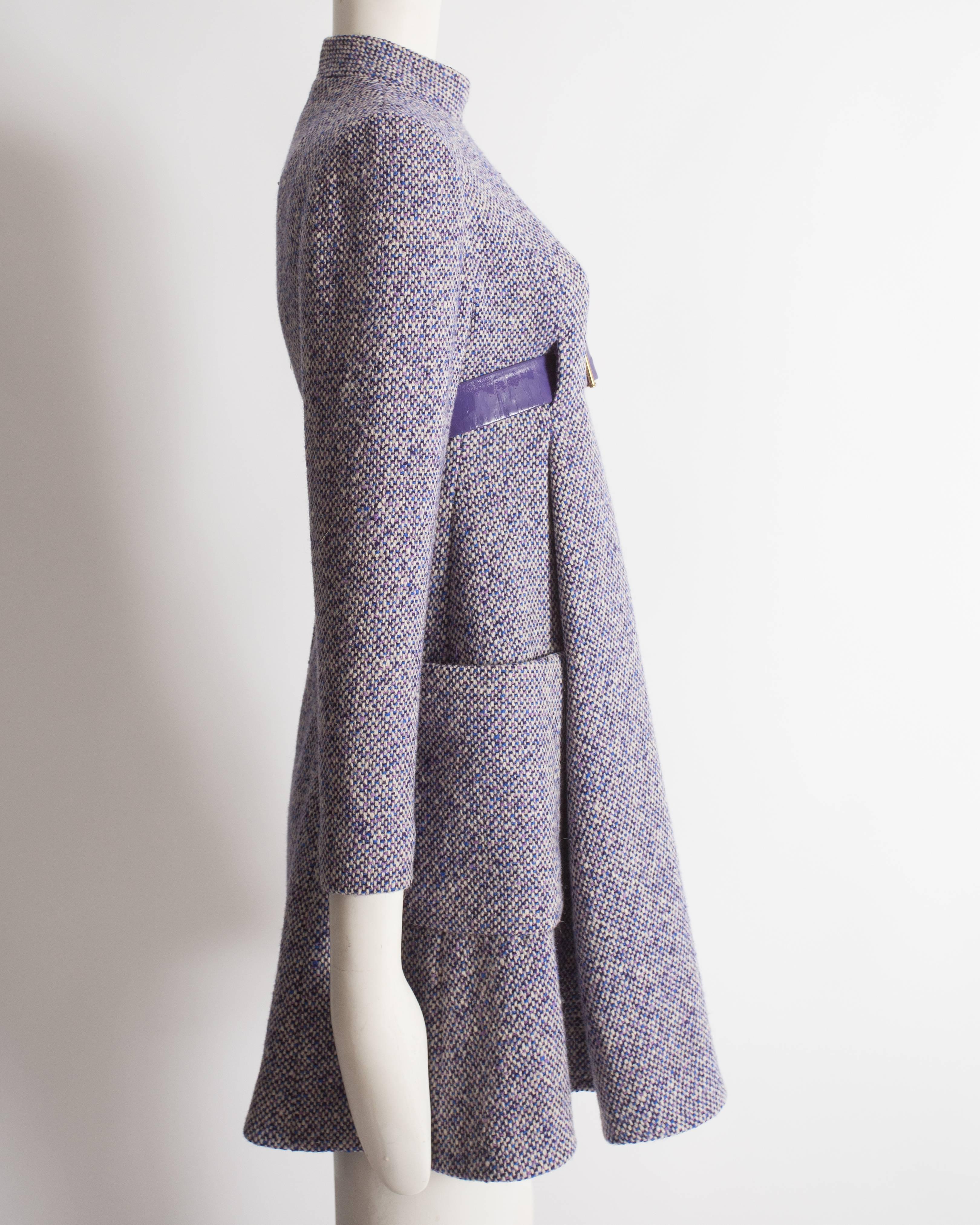 Geoffrey Beene tweed mini dress, circa 1965 In Excellent Condition In London, GB