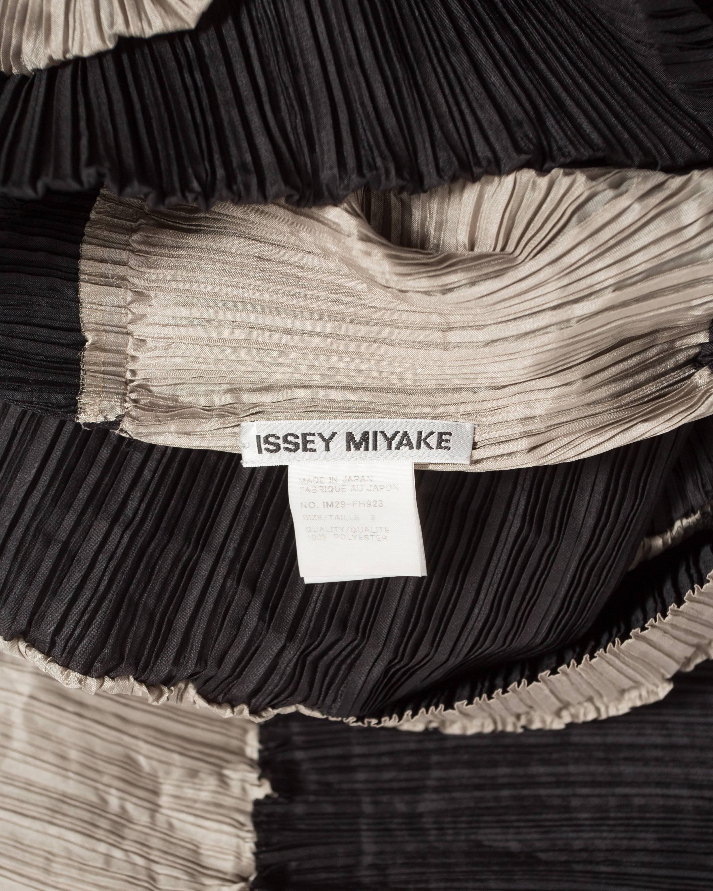 Issey Miyake pleated striped dress, circa 1990 3