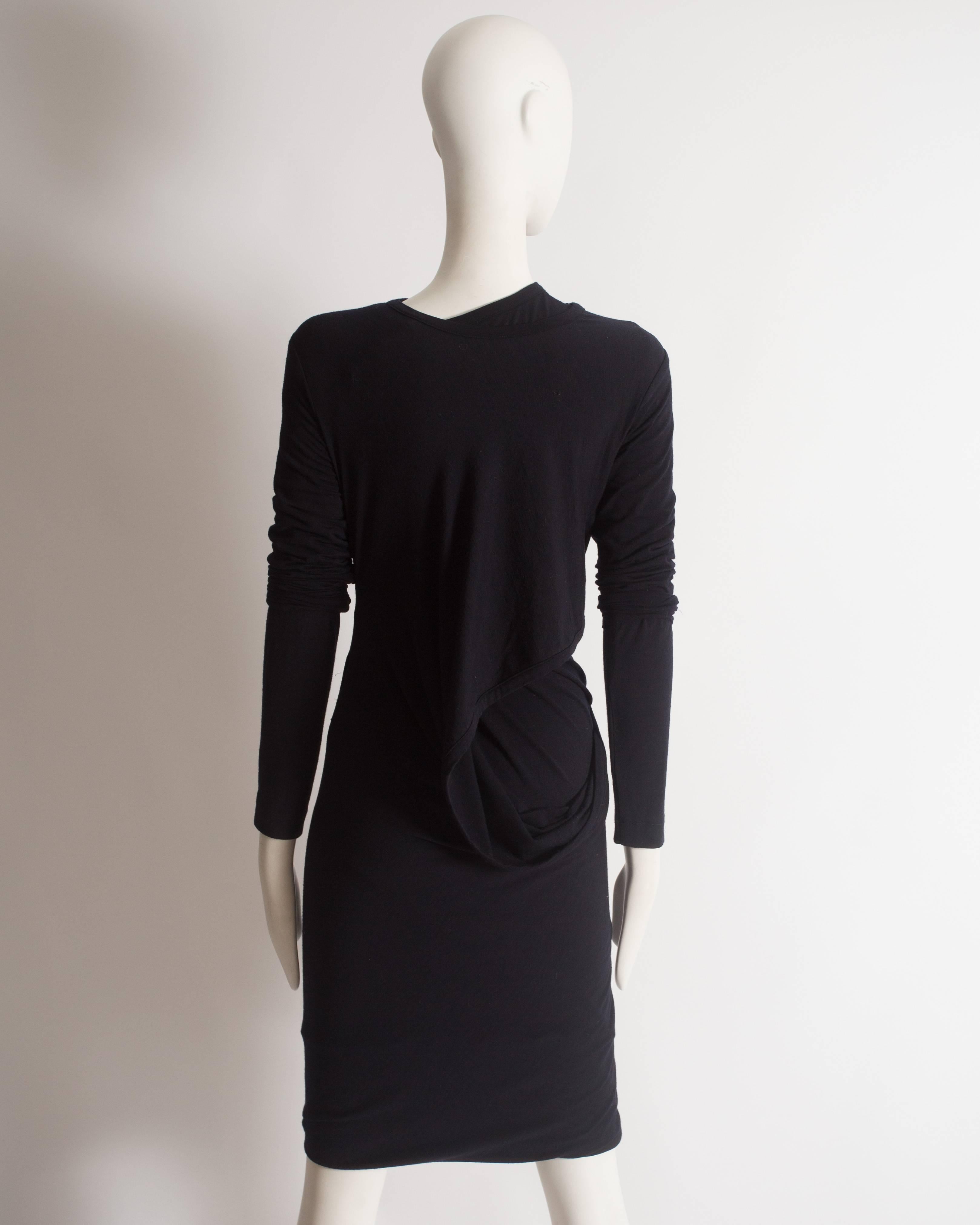 Comme des Garcons 'Punk Chic' black knitted dress, circa 1991 2