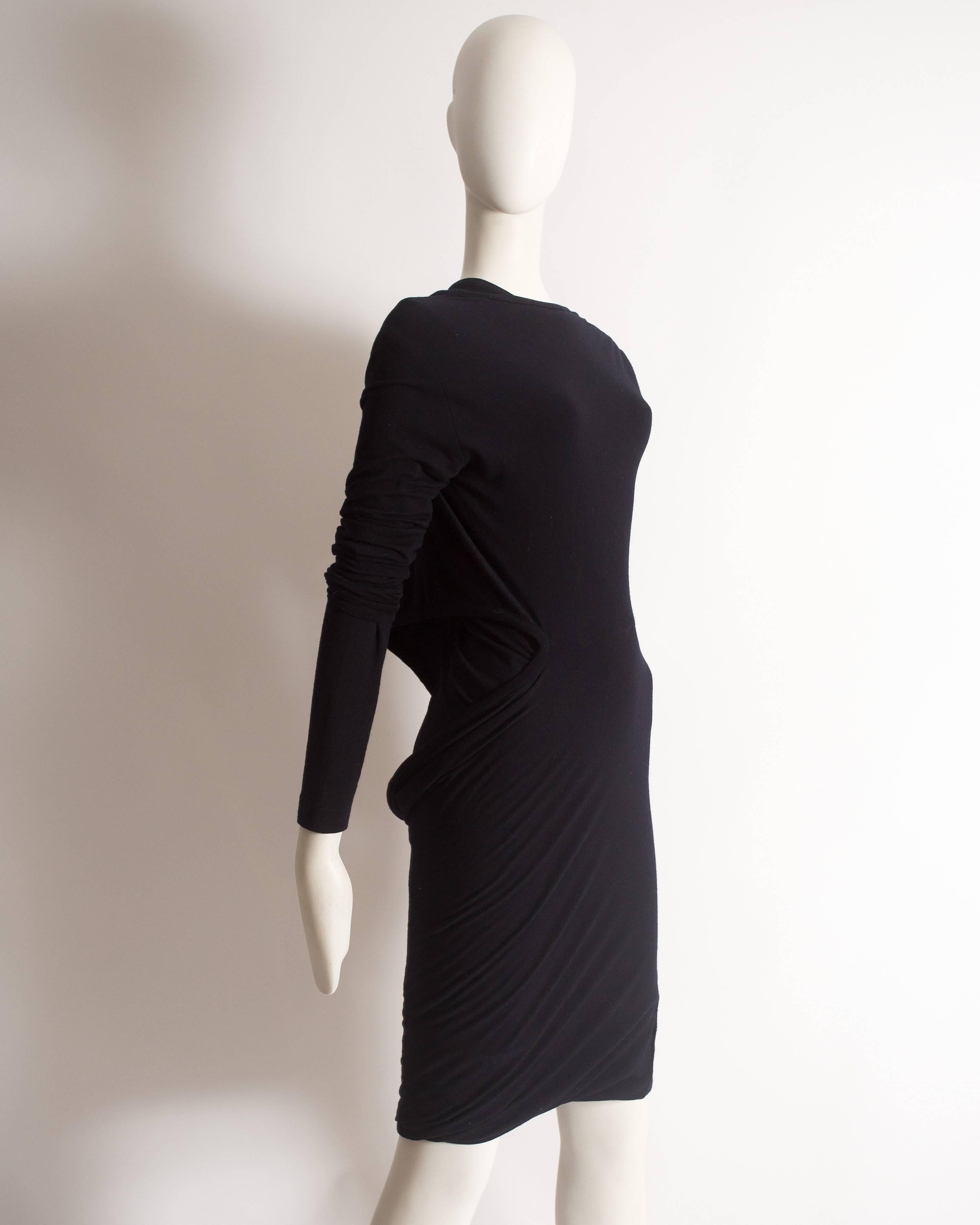 Comme des Garcons 'Punk Chic' black knitted dress, circa 1991 1